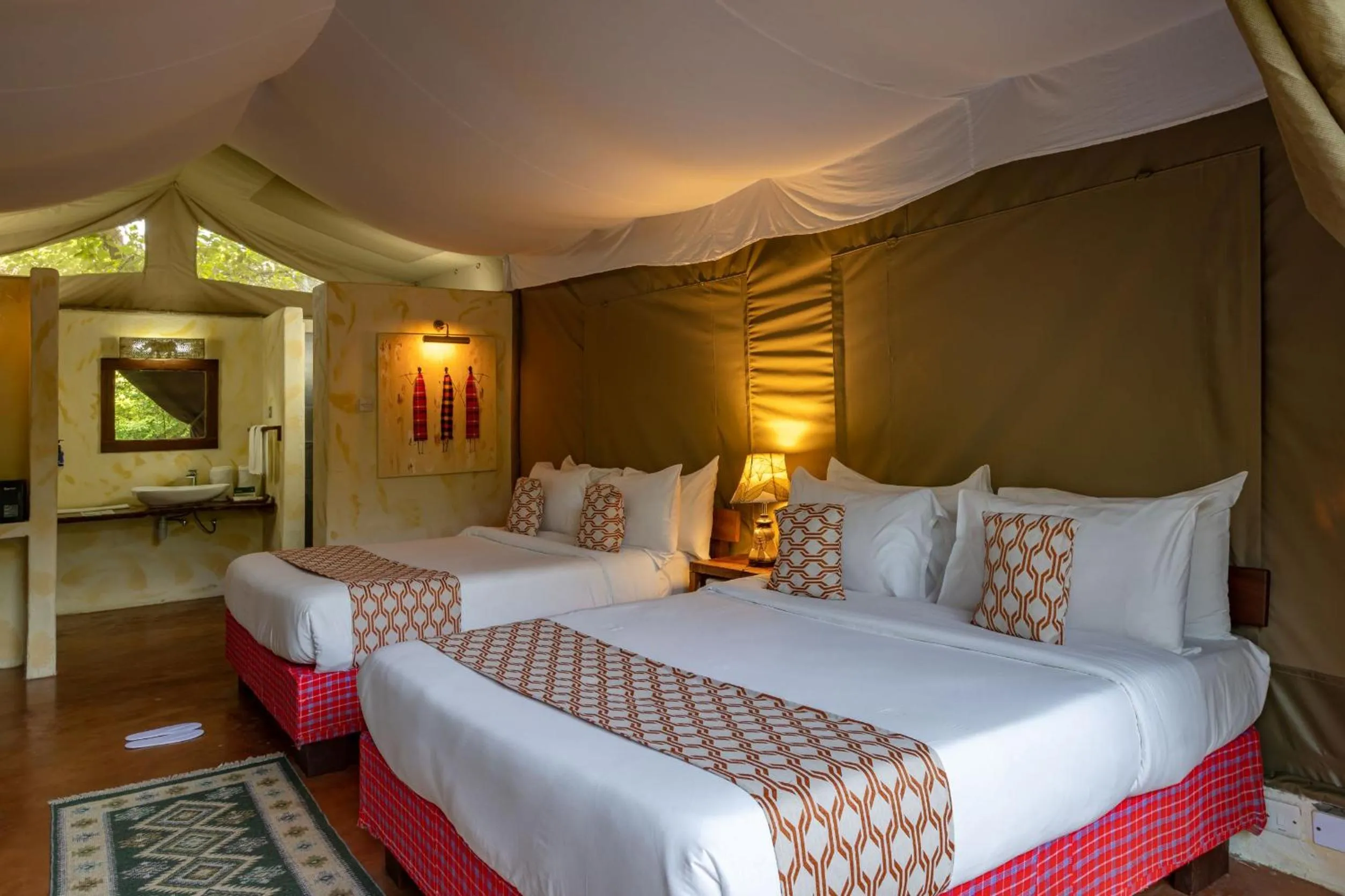 Bed in PrideInn Mara Camp & Cottages