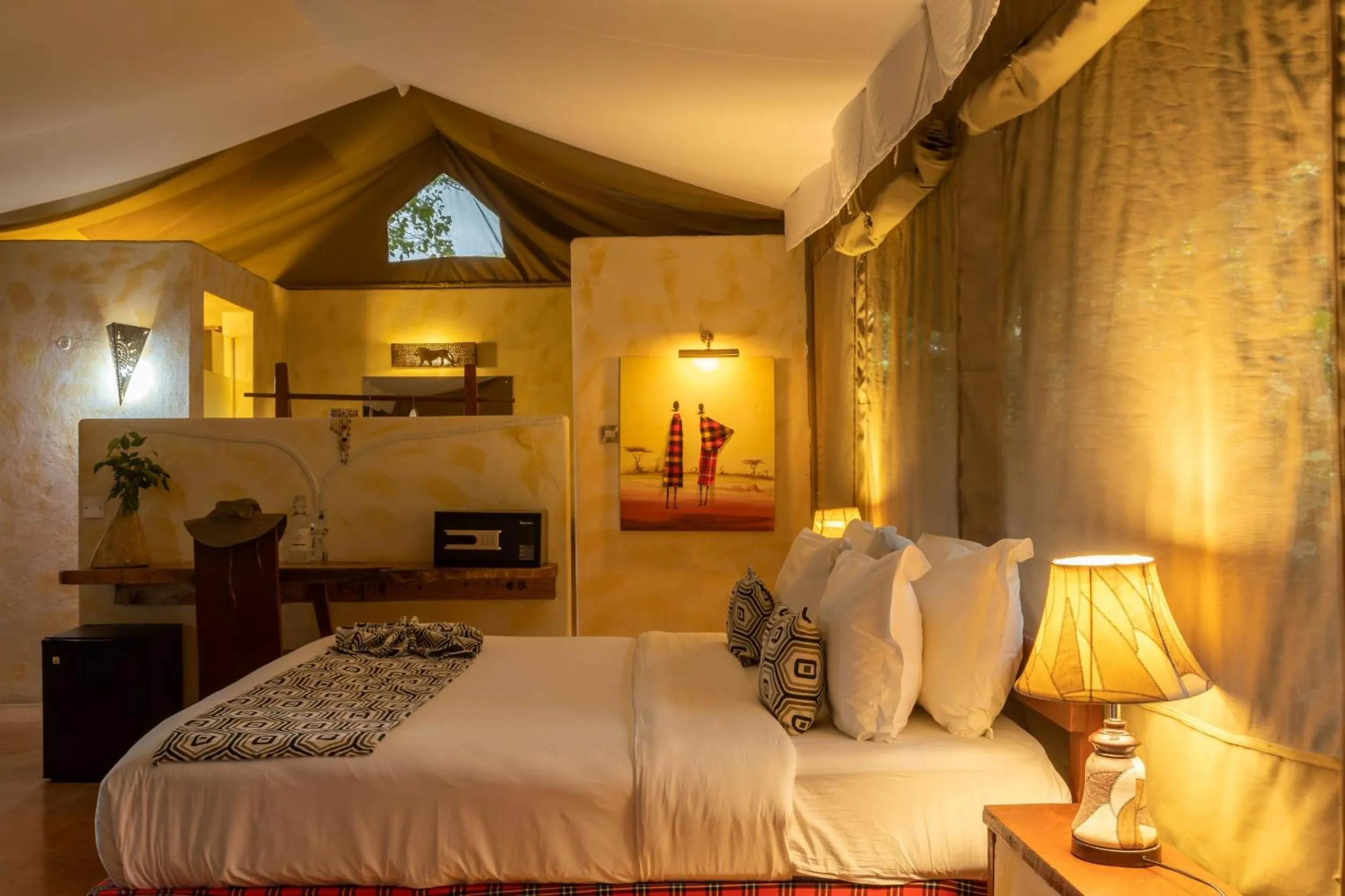 Bed in PrideInn Mara Camp & Cottages