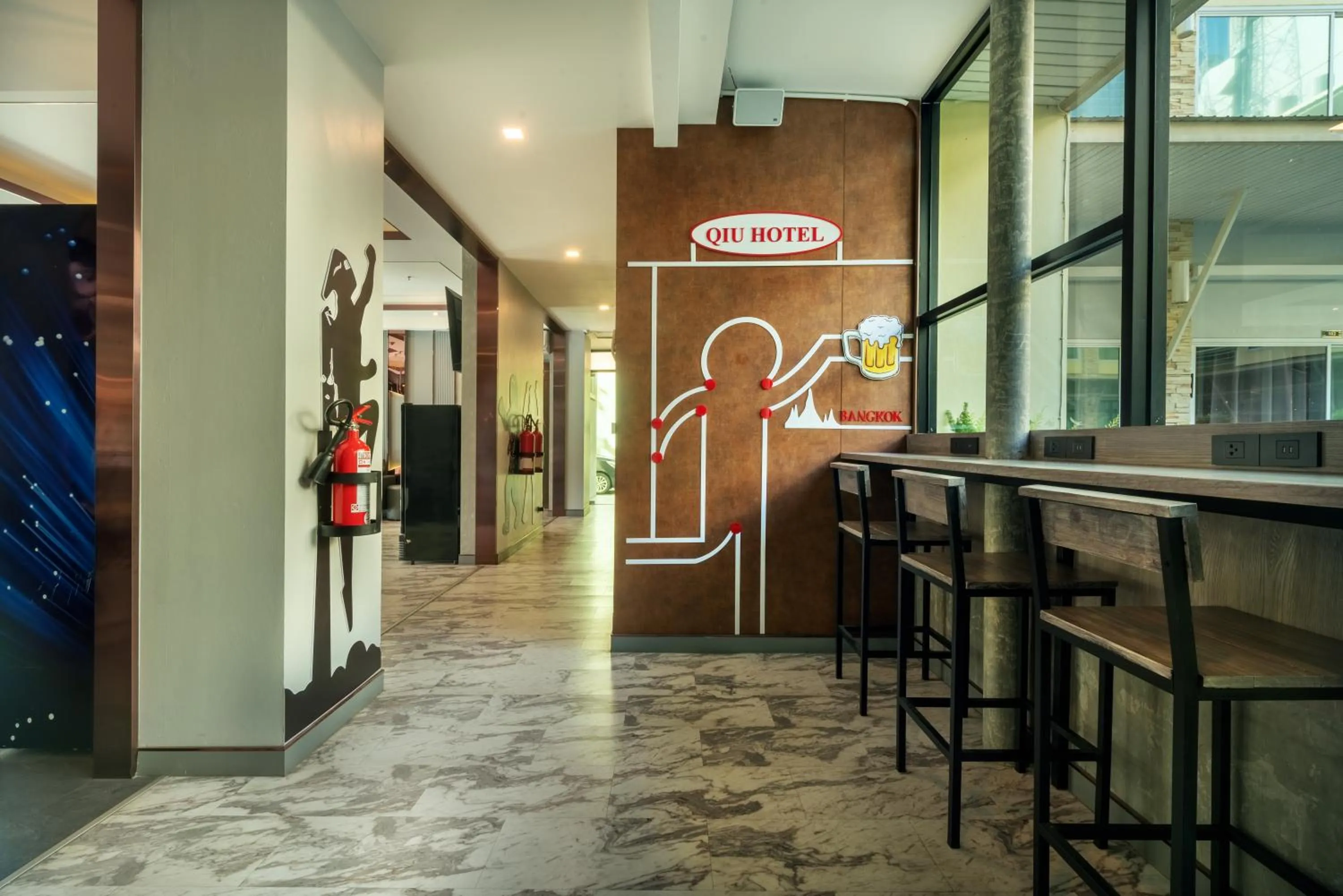 Lobby or reception in Qiu Hotel Sukhumvit - BTS On Nut Station