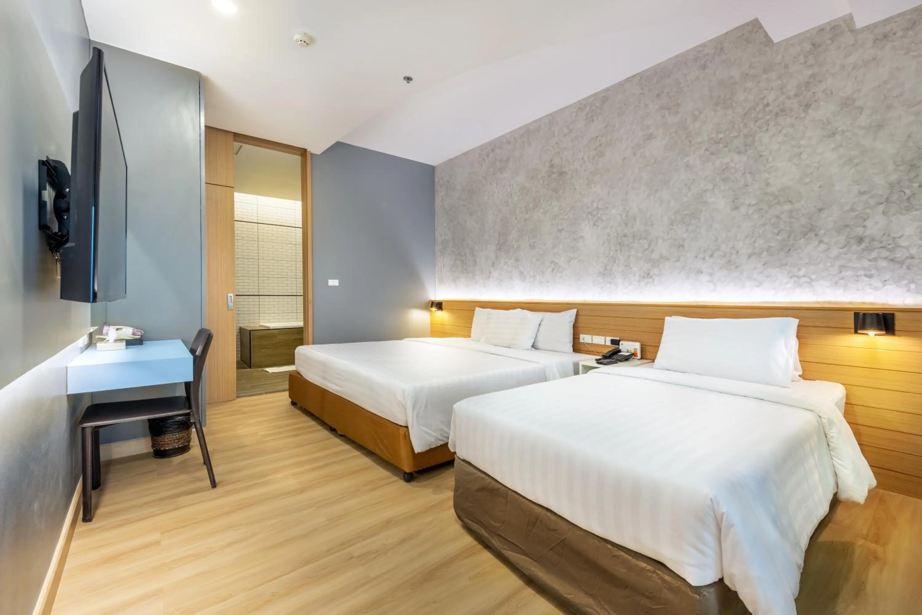 Bed in Qiu Hotel Sukhumvit - BTS On Nut Station