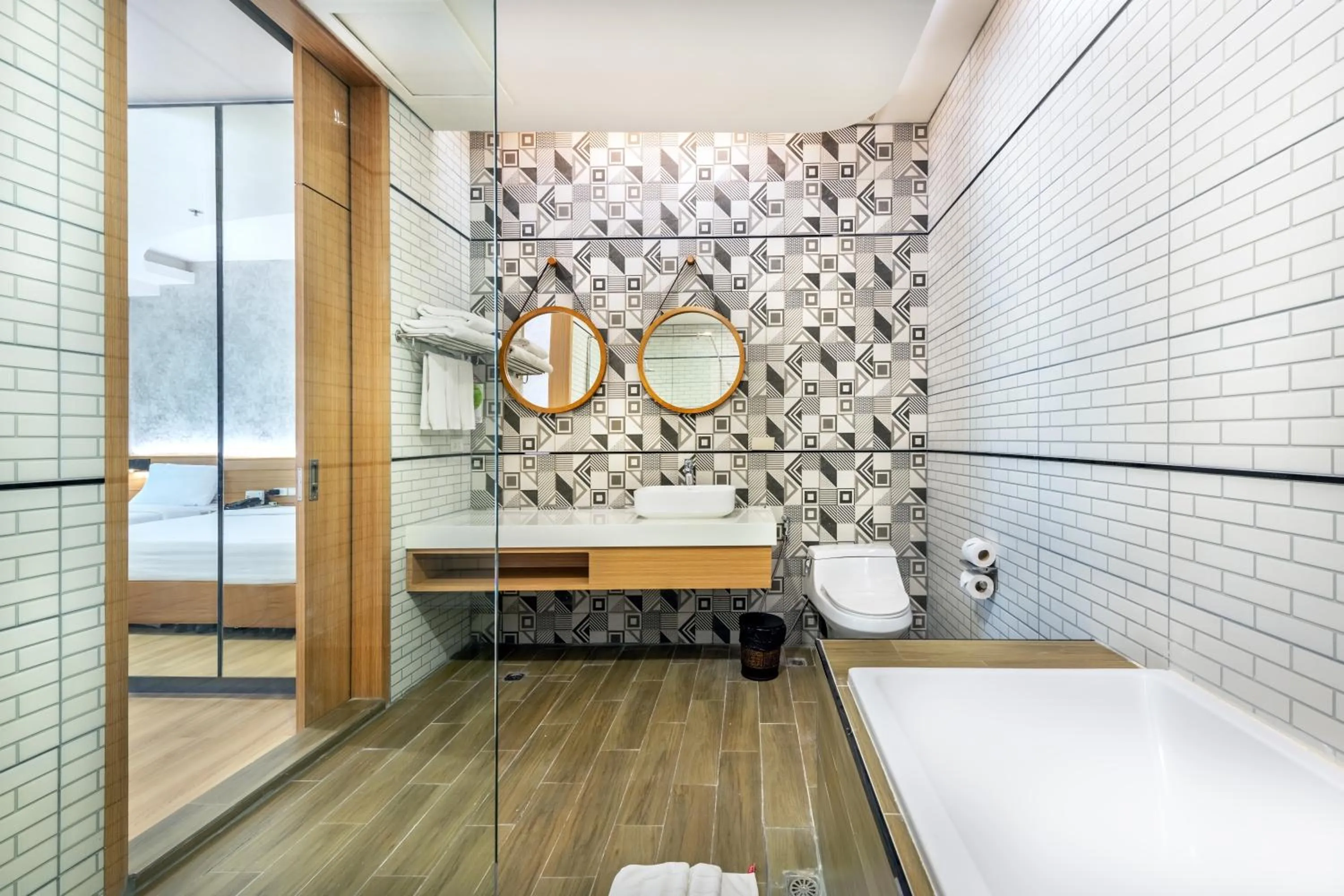 Toilet in Qiu Hotel Sukhumvit - BTS On Nut Station