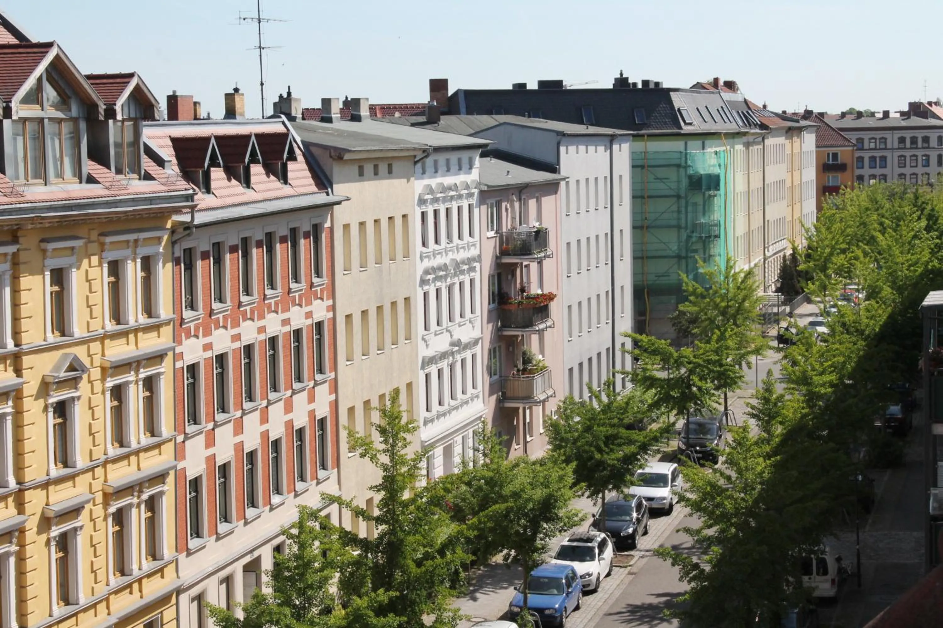 Bird's eye view in Ferienwohnung Gründerhaus