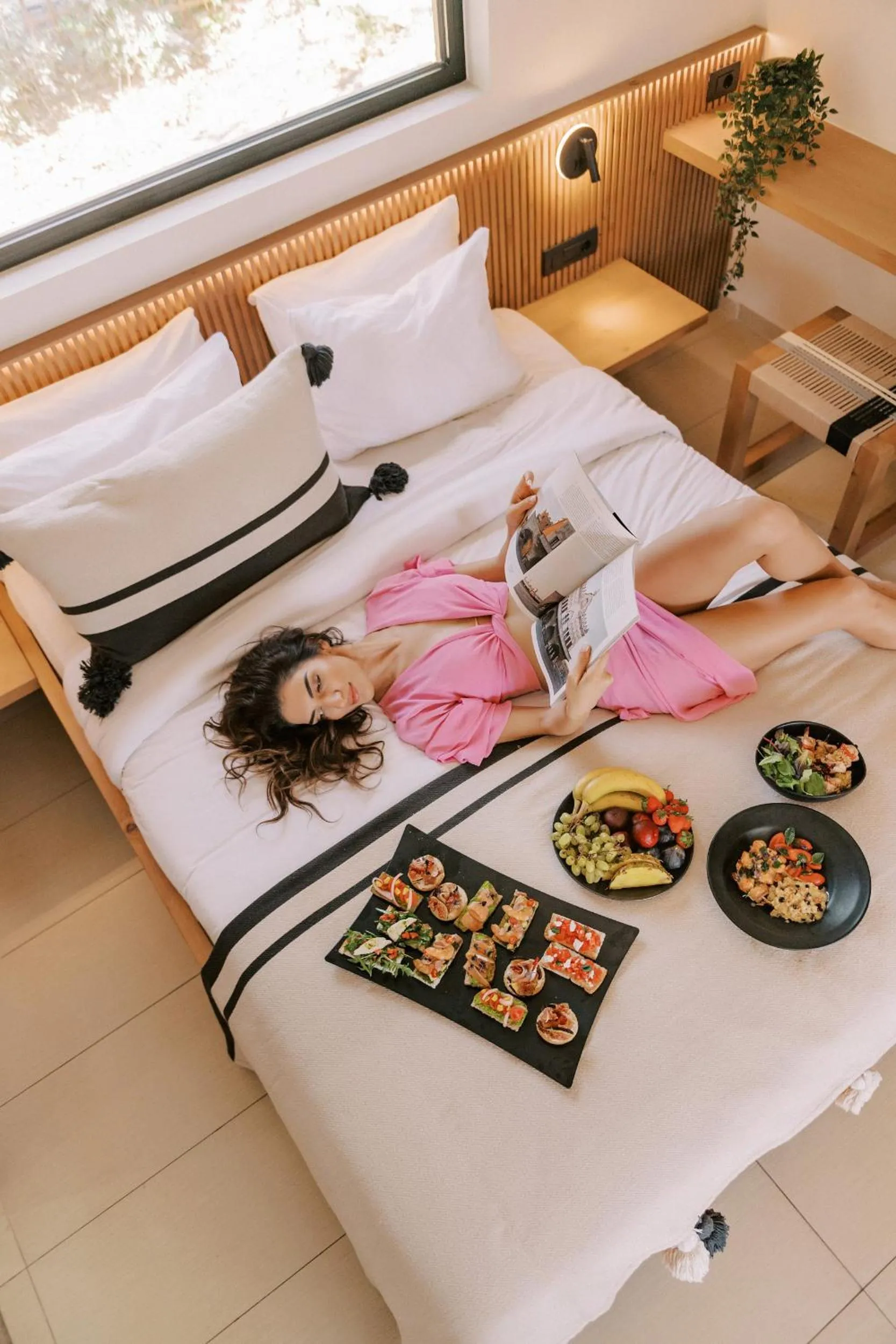 Bed in Villa Di Mare Seaside Suites