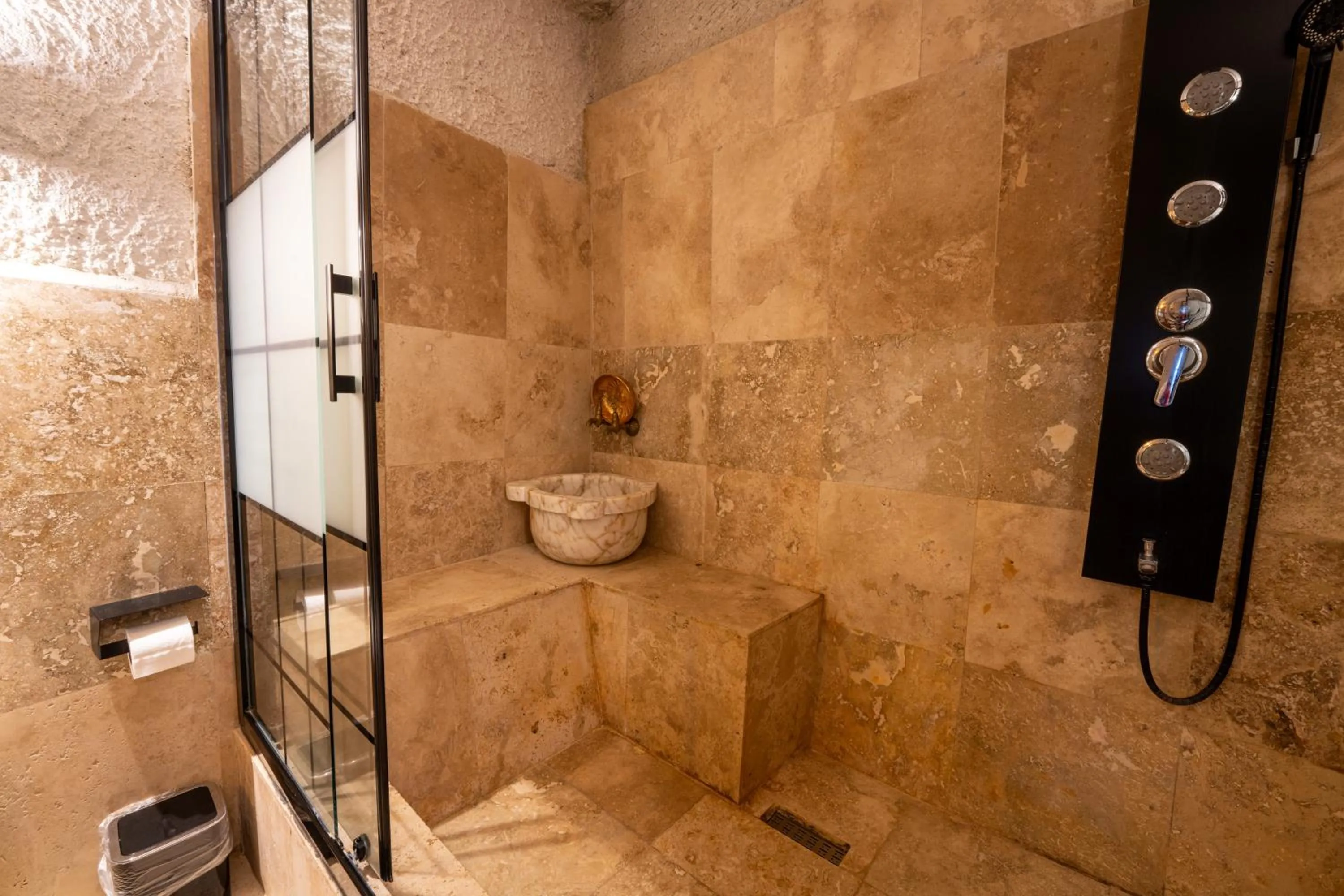 Shower in Sunset Cave