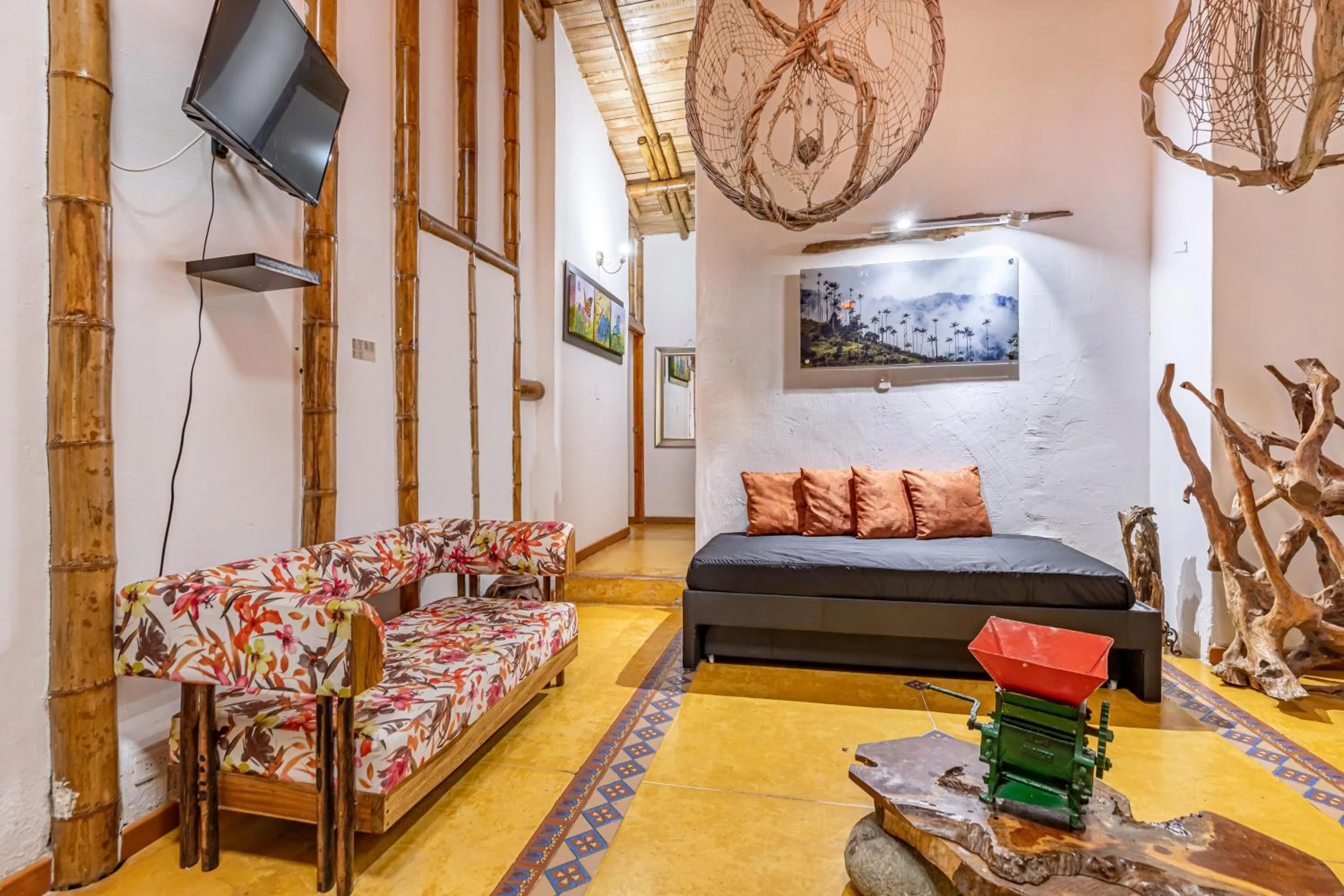 Living room in Ecohotel Piedemonte