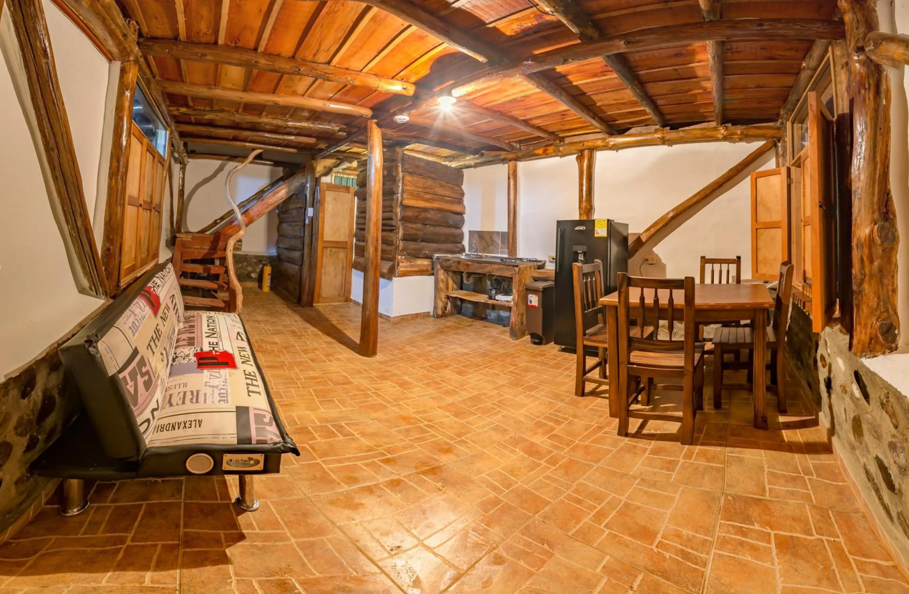 Kitchen or kitchenette in Ecohotel Piedemonte