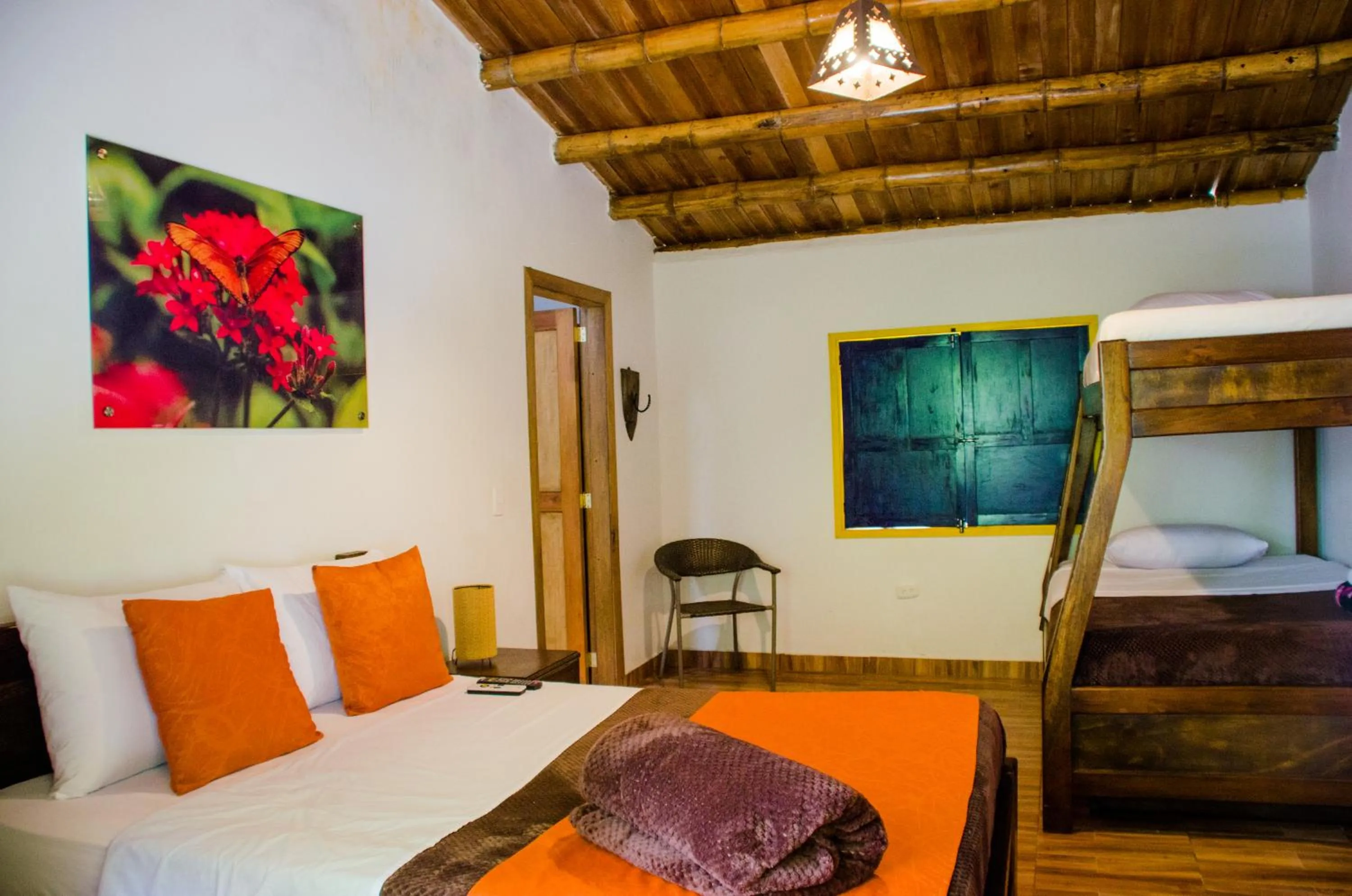 Bed in Ecohotel Piedemonte