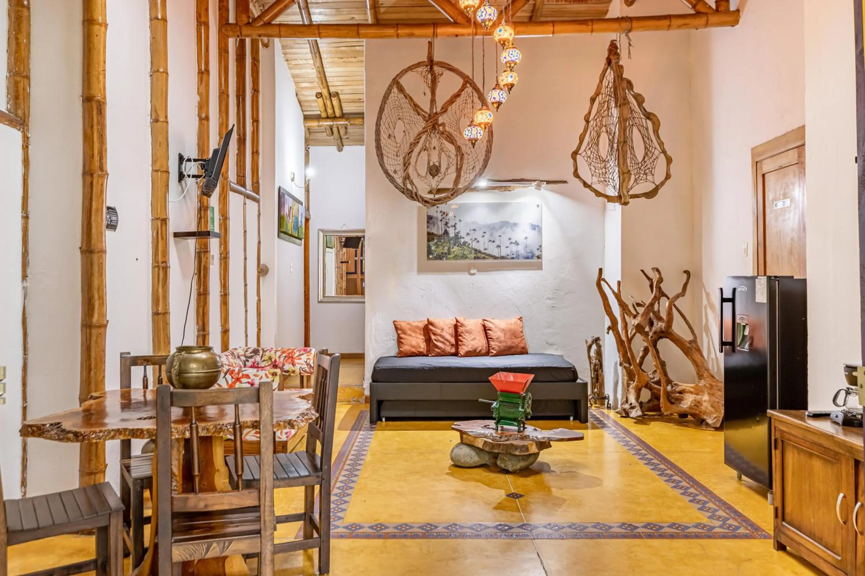 Living room in Ecohotel Piedemonte