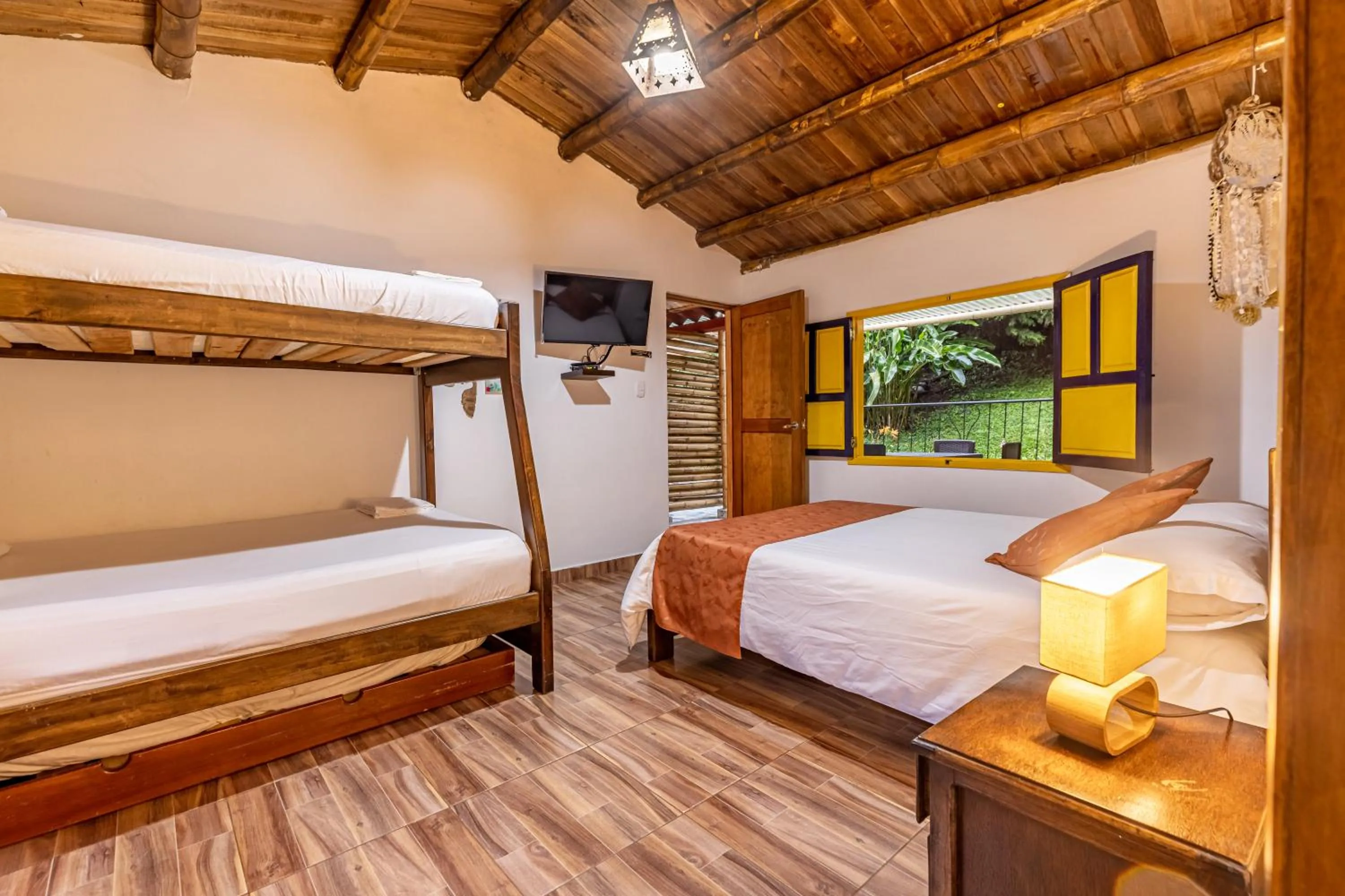 Bed in Ecohotel Piedemonte