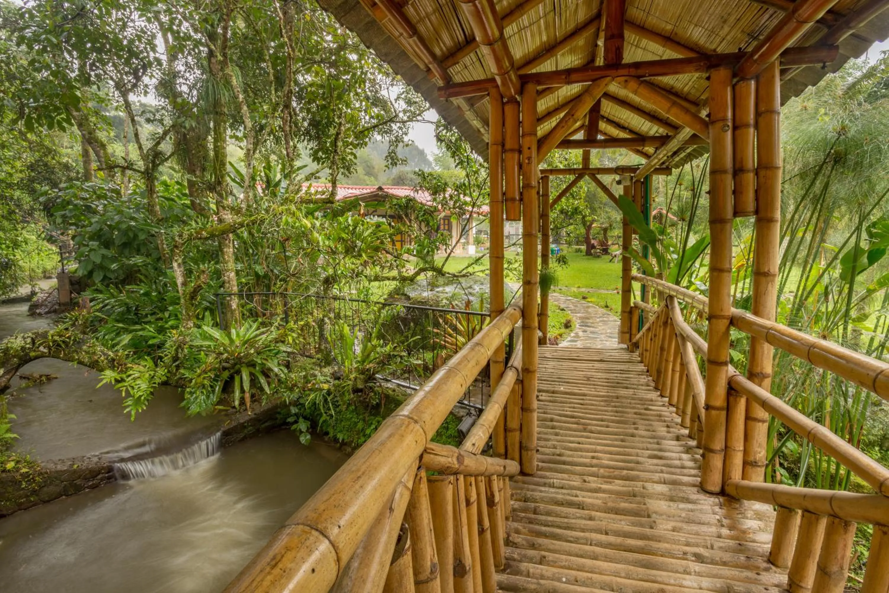 Garden view in Ecohotel Piedemonte