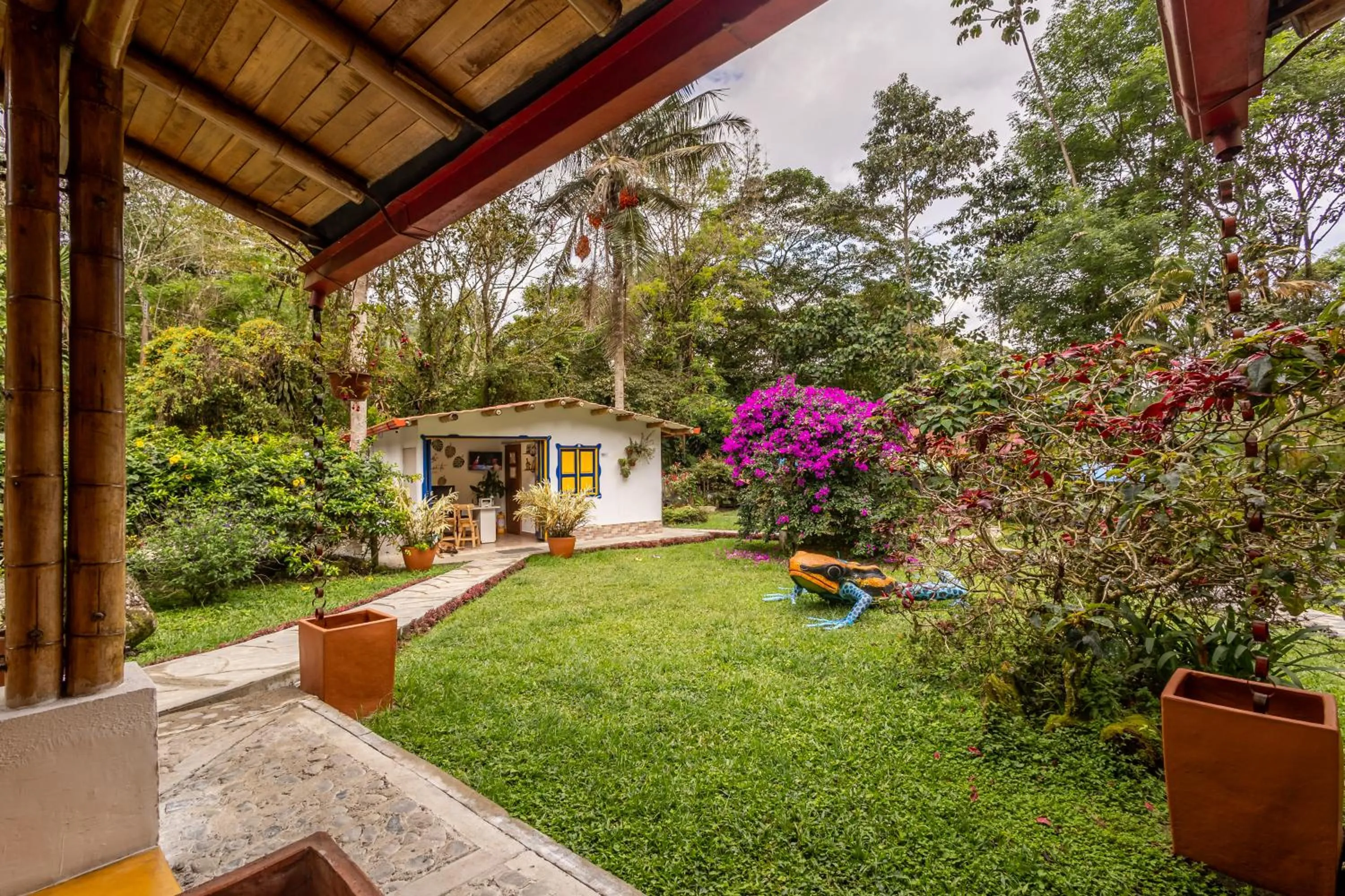 Garden view in Ecohotel Piedemonte