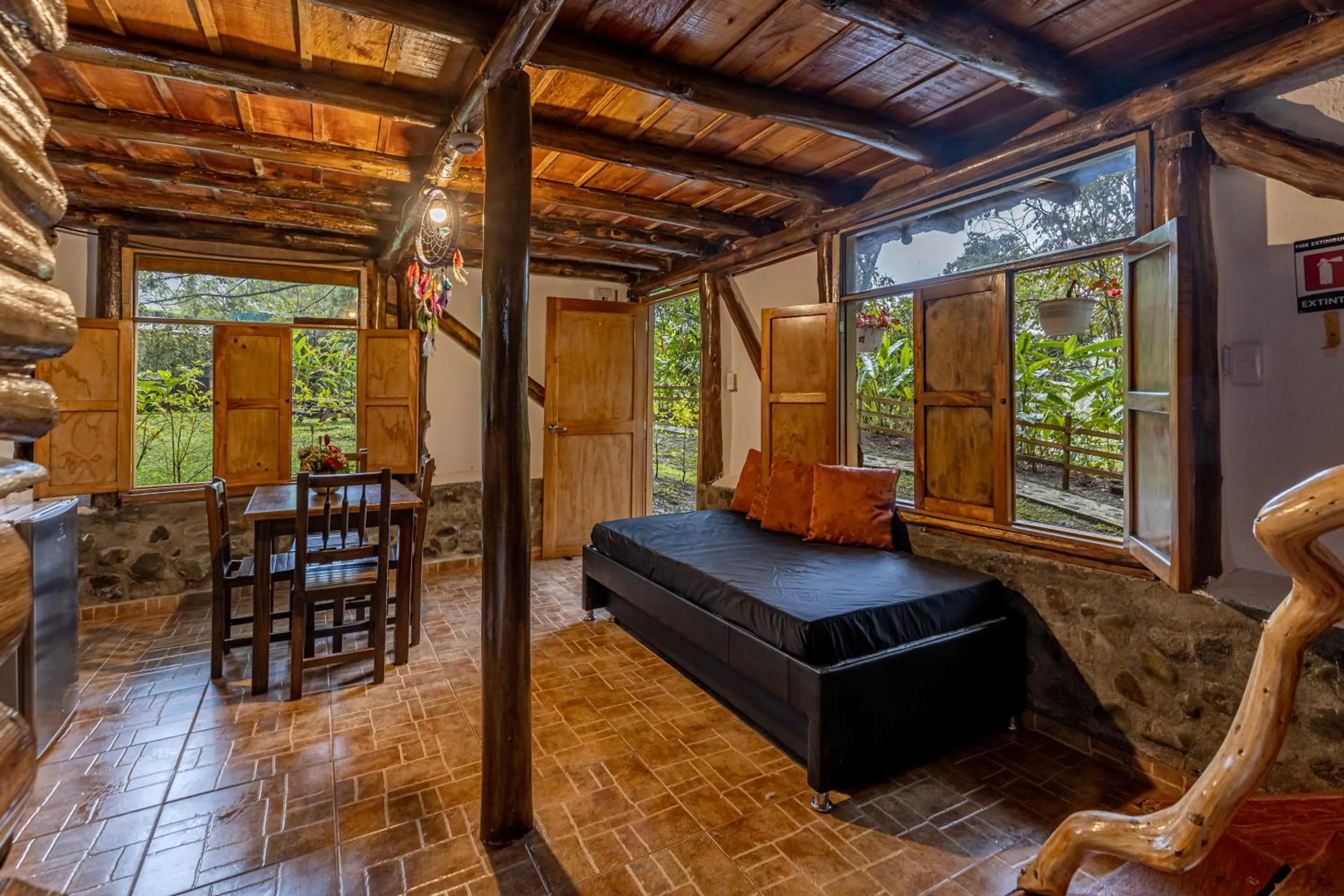 Living room in Ecohotel Piedemonte