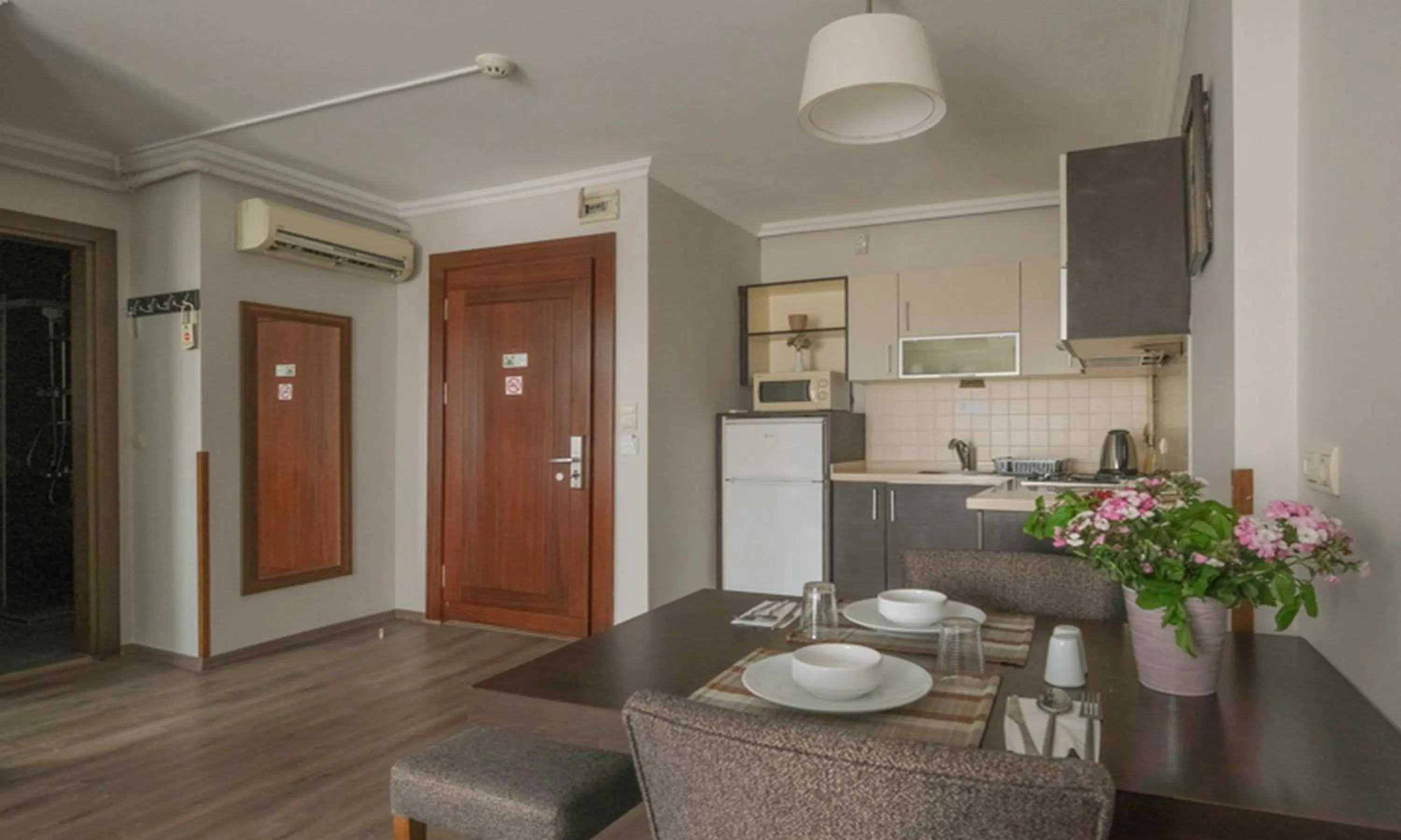 Kitchen or kitchenette in Belle Maison Hotel&Residence