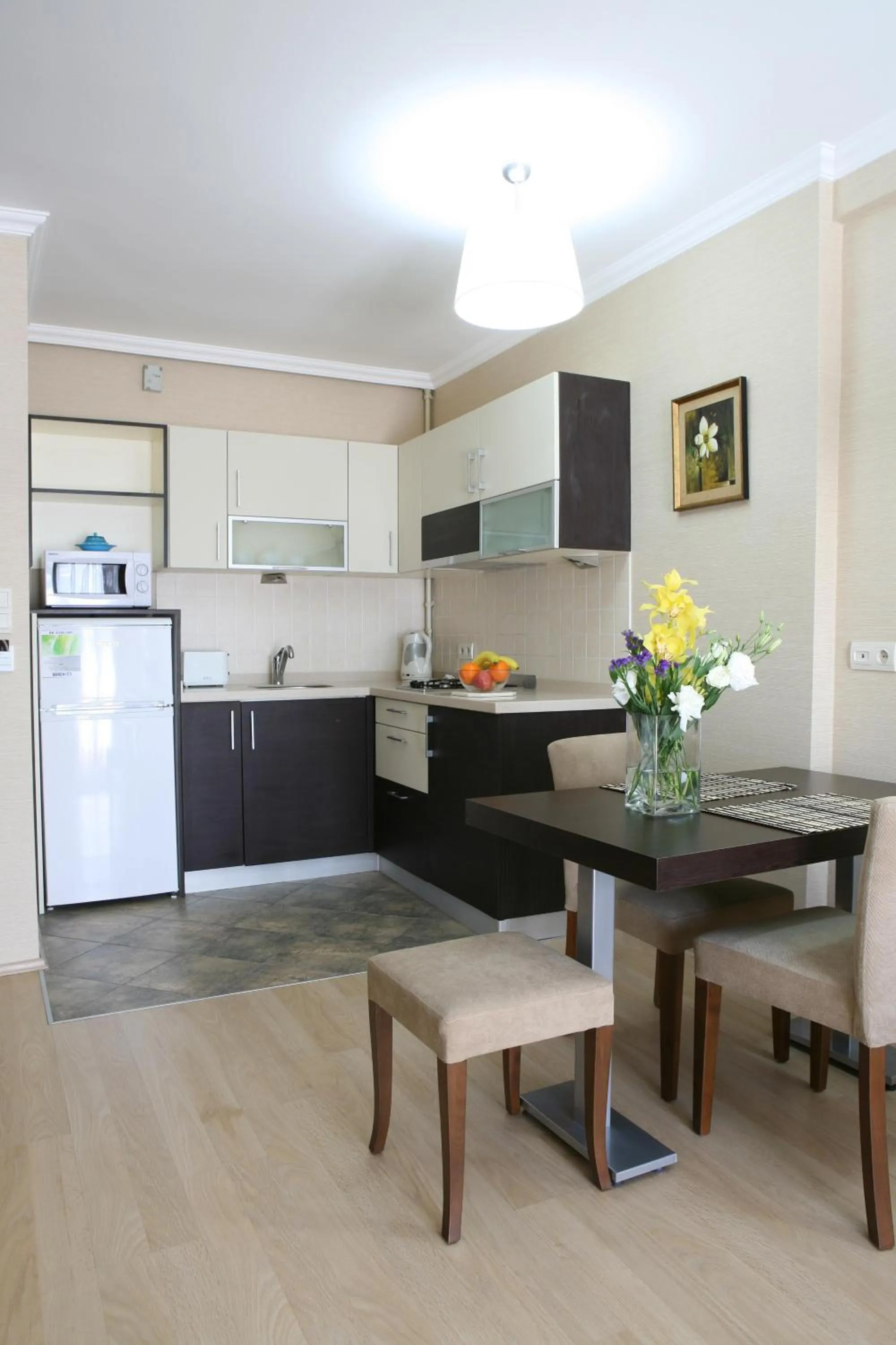 Kitchen or kitchenette in Belle Maison Hotel&Residence