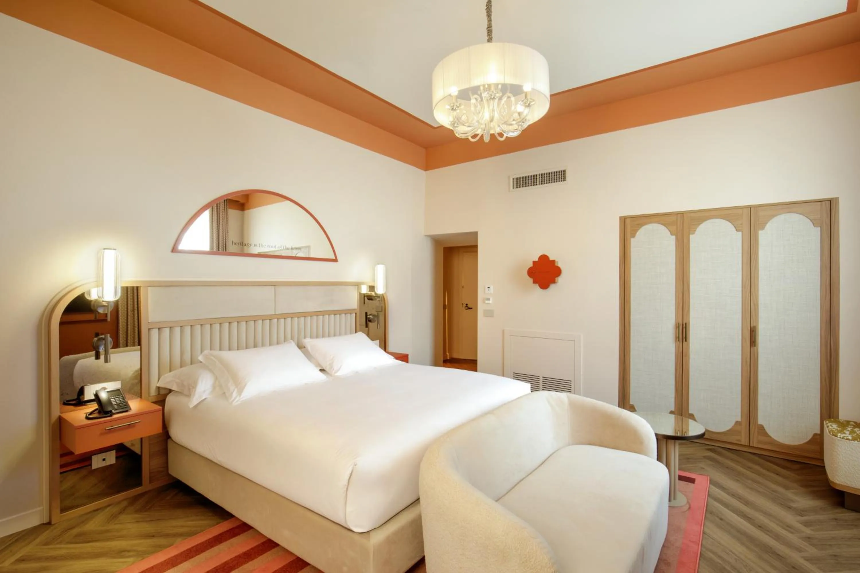 Bed in Rosetta Hotel Perugia Tapestry Collection By Hilton