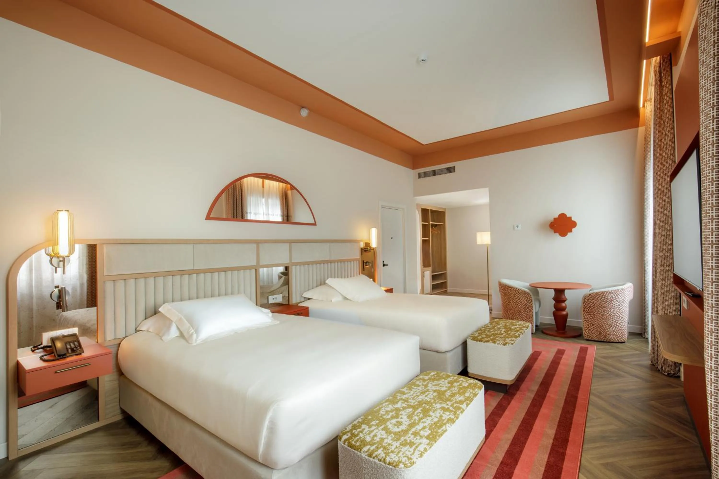 Bed in Rosetta Hotel Perugia Tapestry Collection By Hilton