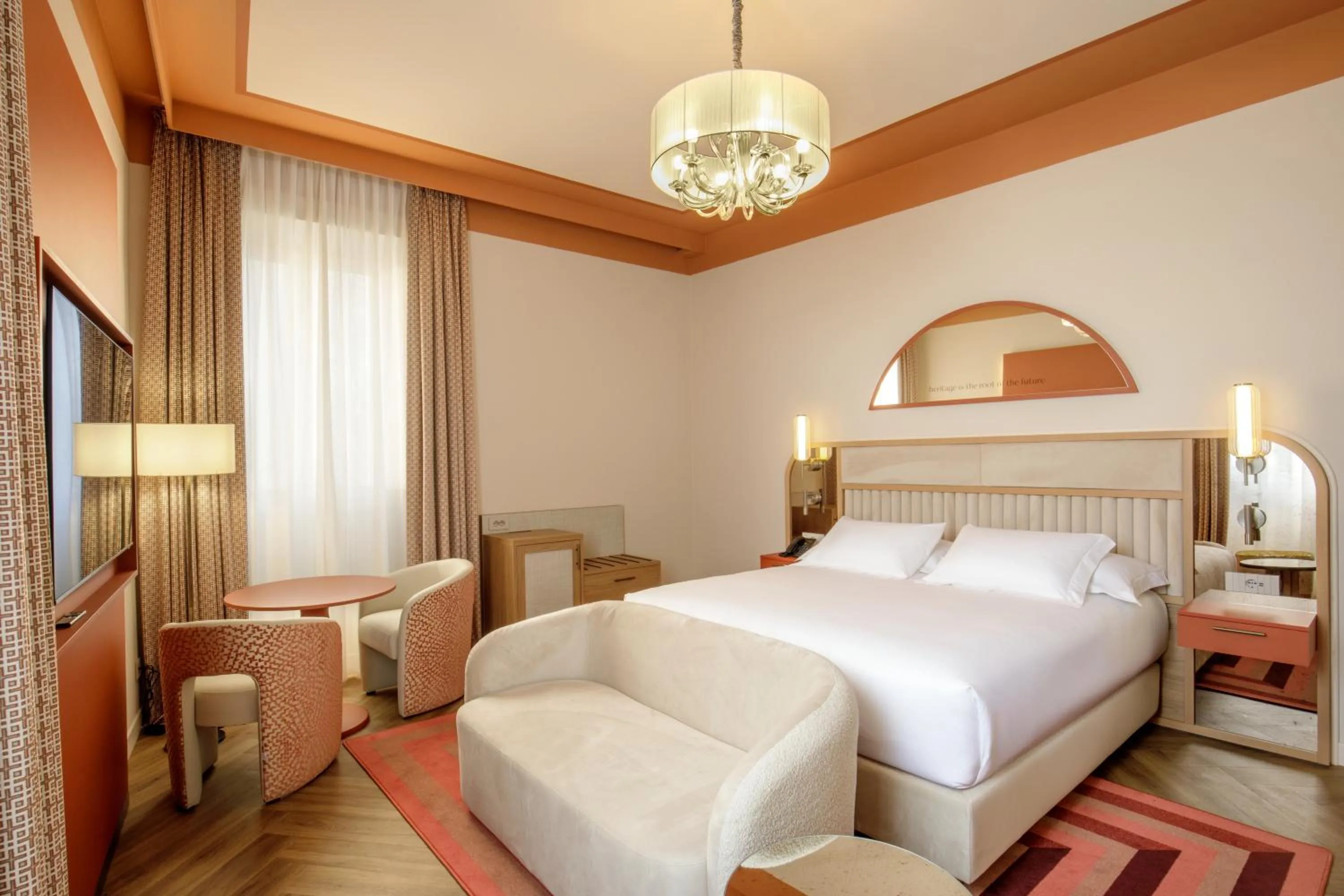 Bed in Rosetta Hotel Perugia Tapestry Collection By Hilton