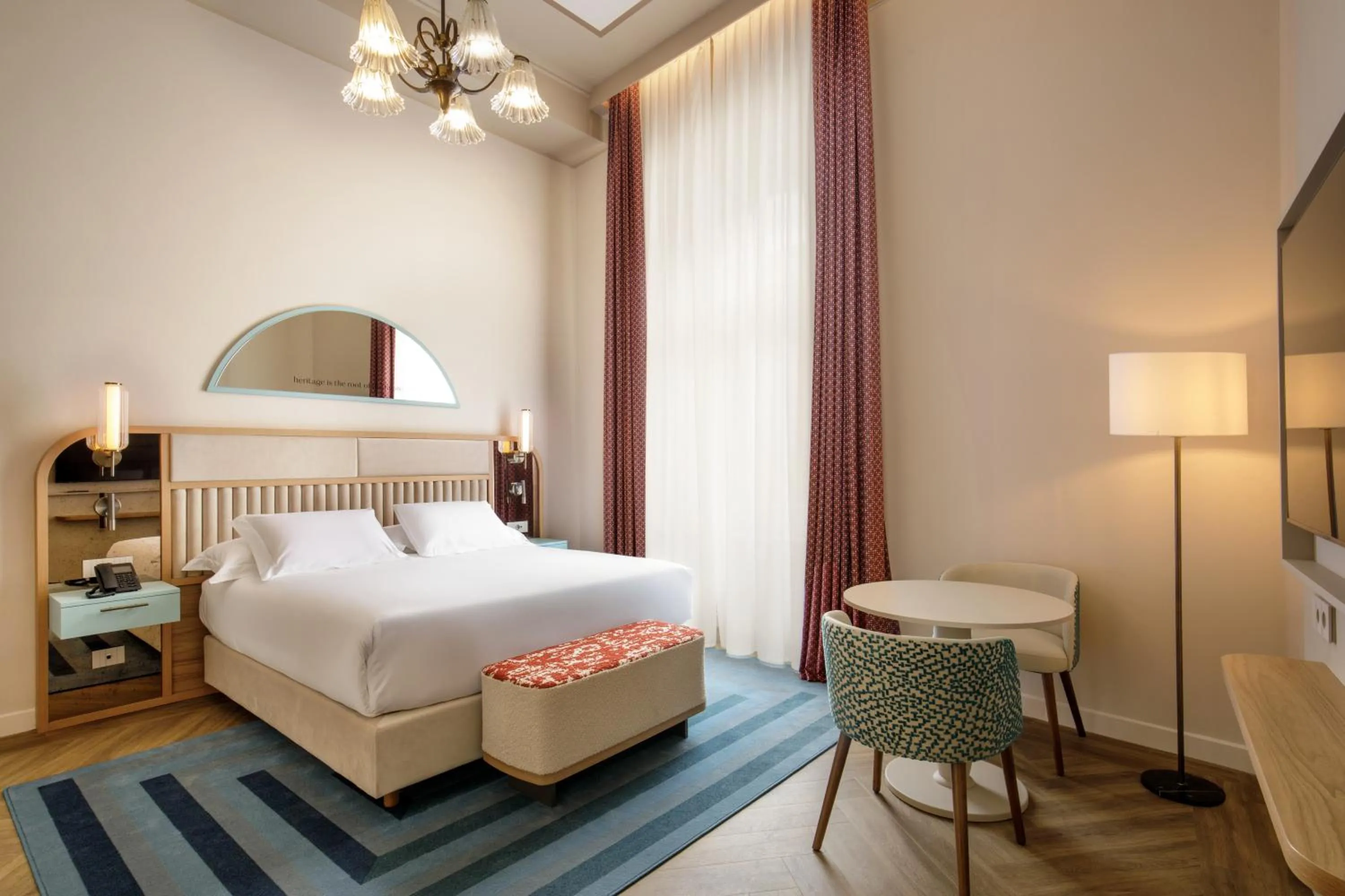 Bed in Rosetta Hotel Perugia Tapestry Collection By Hilton
