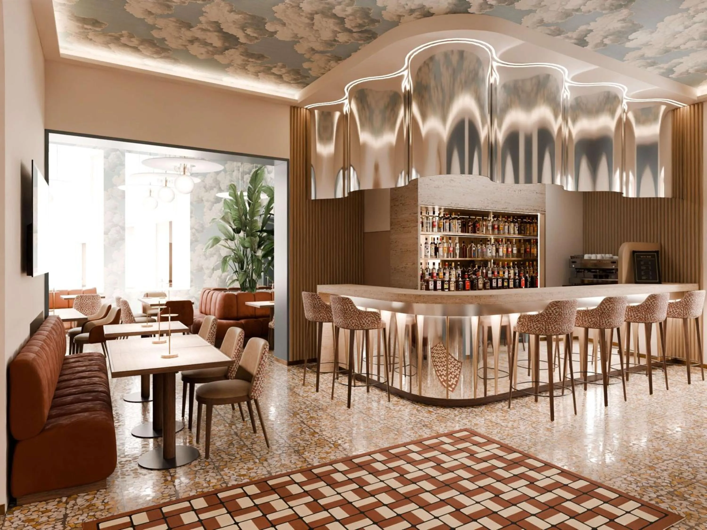 Lounge or bar in Rosetta Hotel Perugia Tapestry Collection By Hilton
