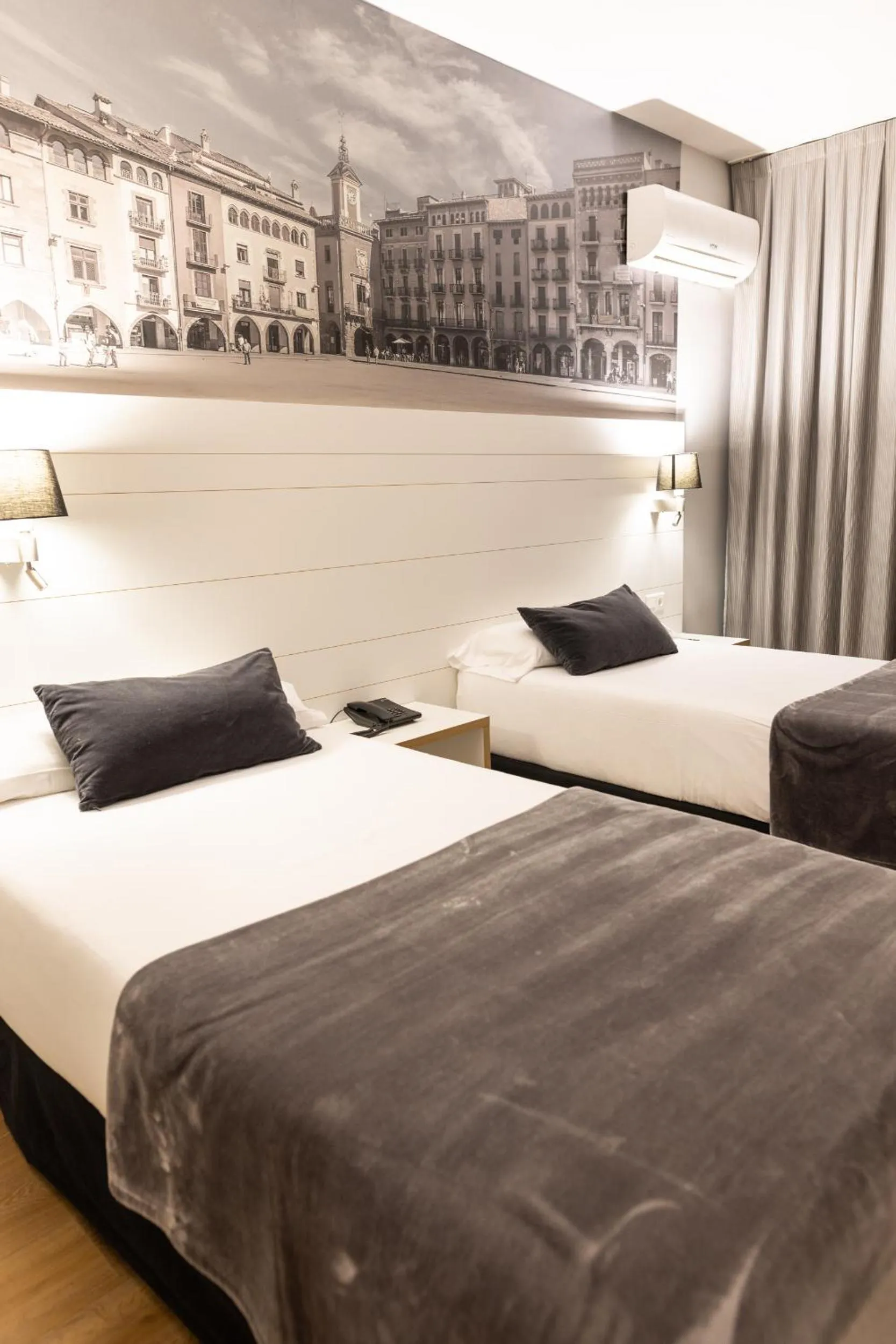 Bed in Hotel Can Pamplona