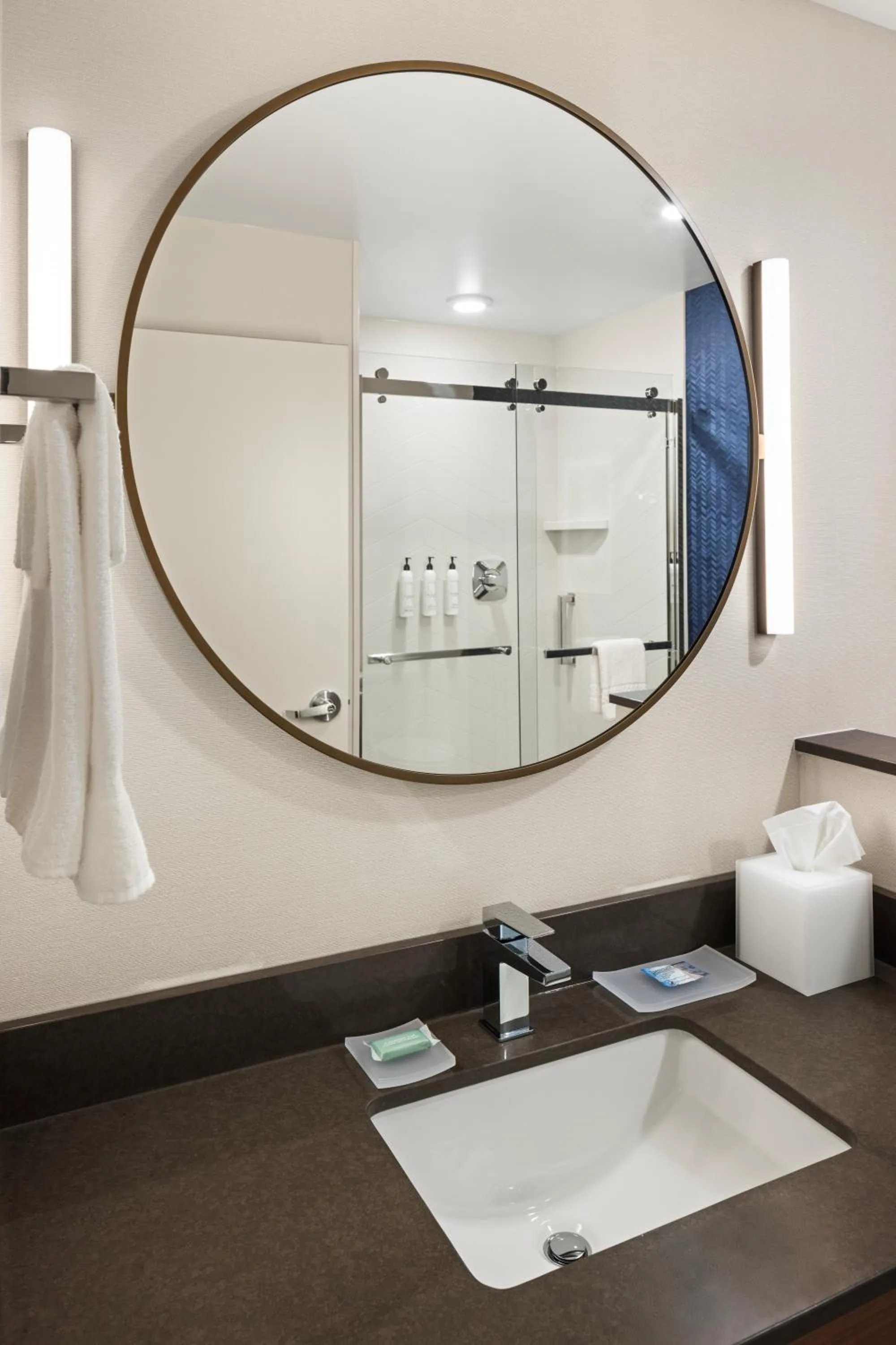 Shower in Fairfield by Marriott Inn & Suites Cedar Rapids North