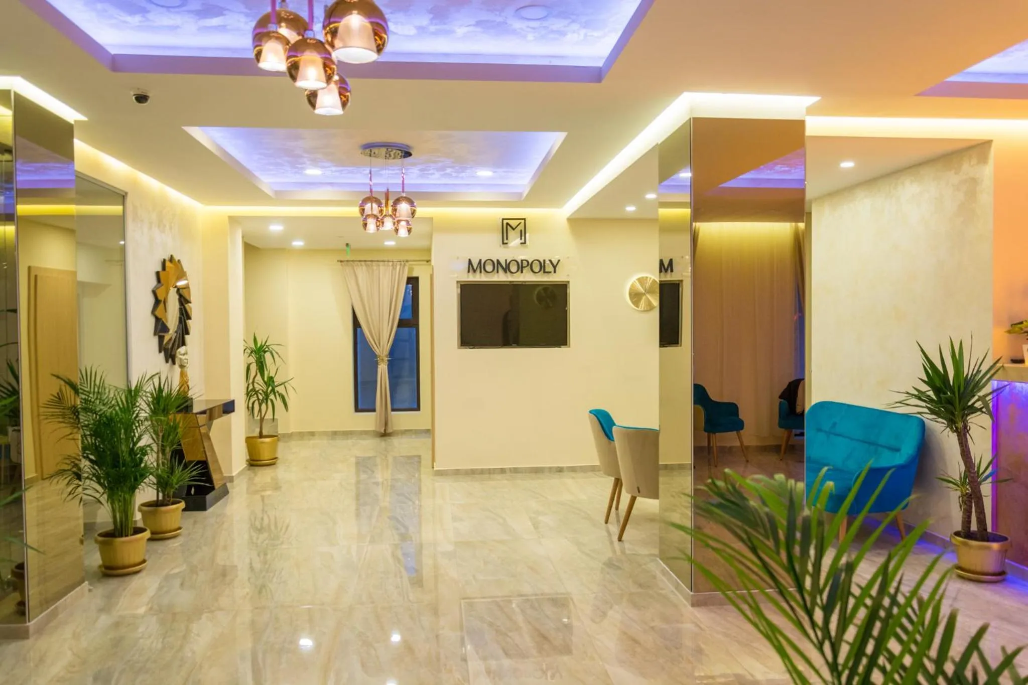 Lobby or reception in Monopoly Hotel