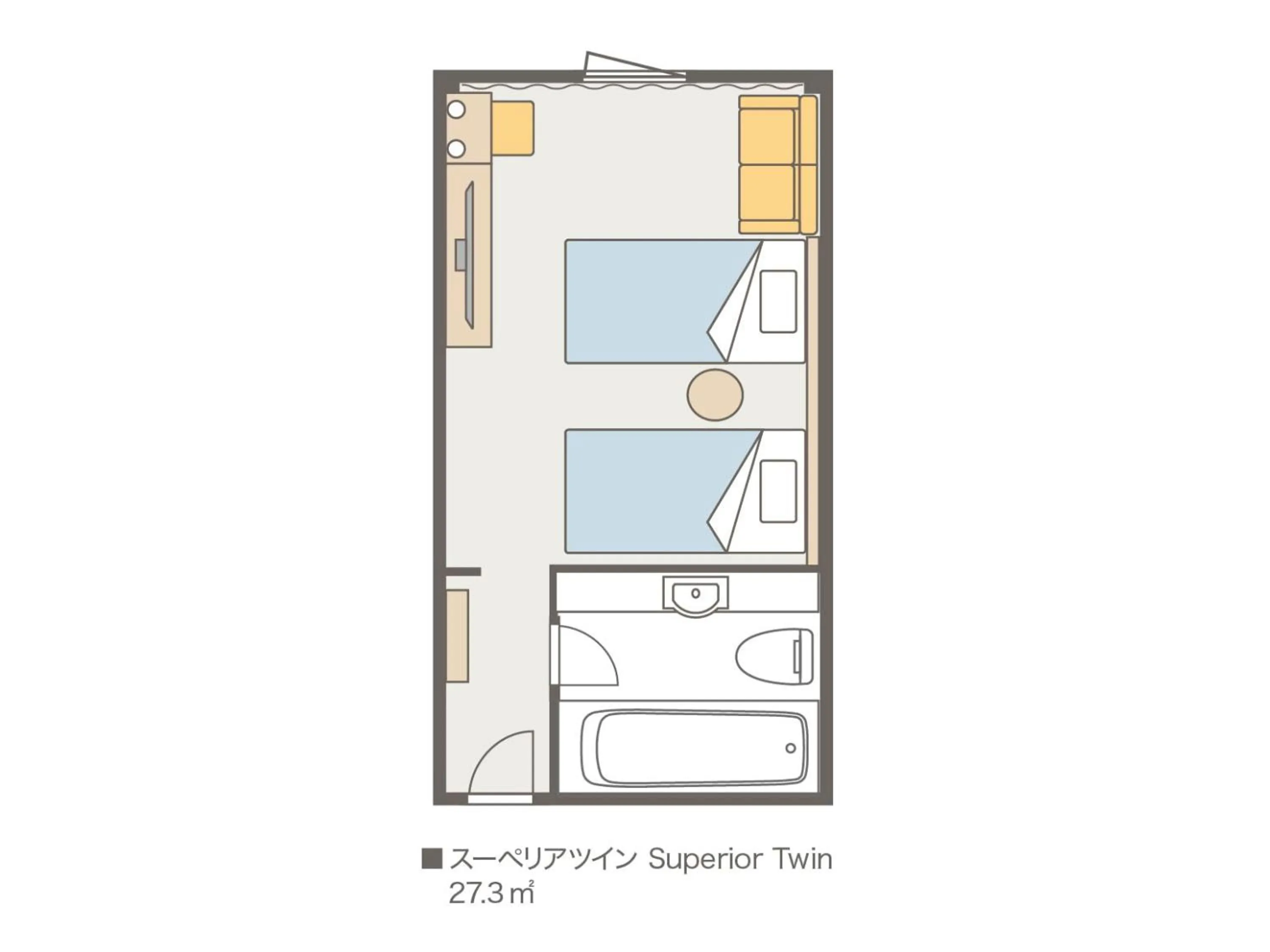 Photo of the whole room, Bed in Kansai Airport Washington Hotel