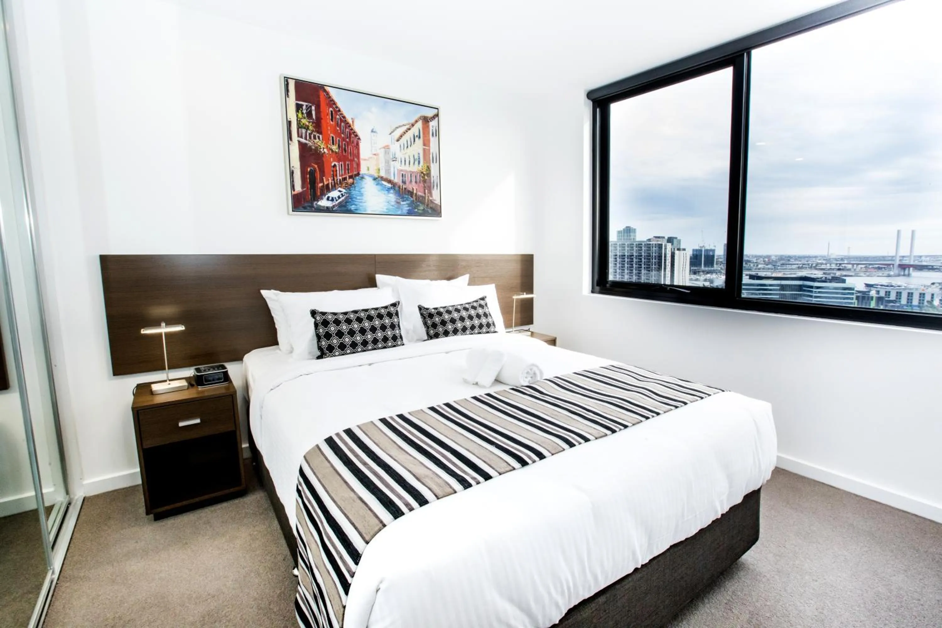 Bed in Spencer Street Apartments