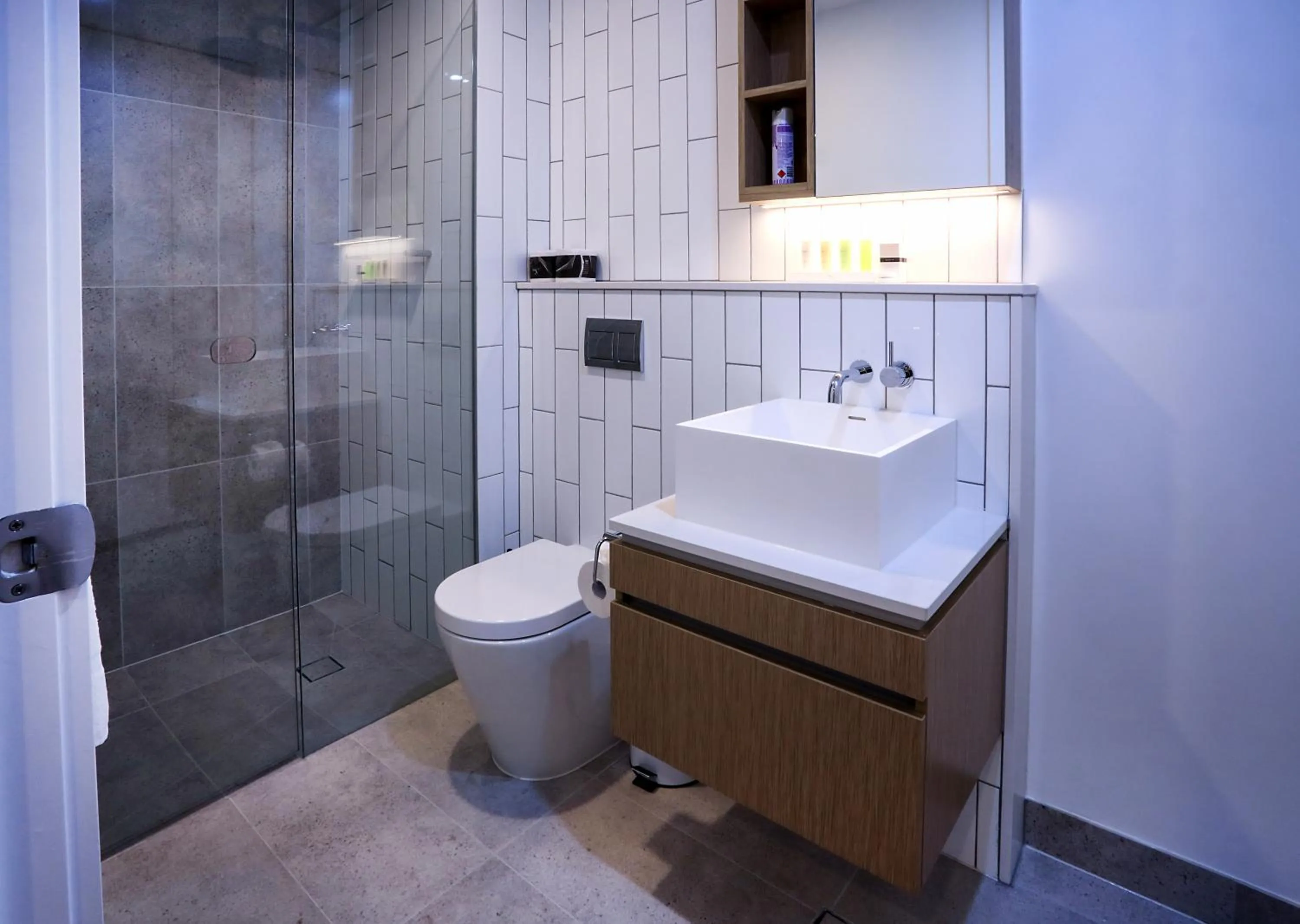 Shower in Spencer Street Apartments