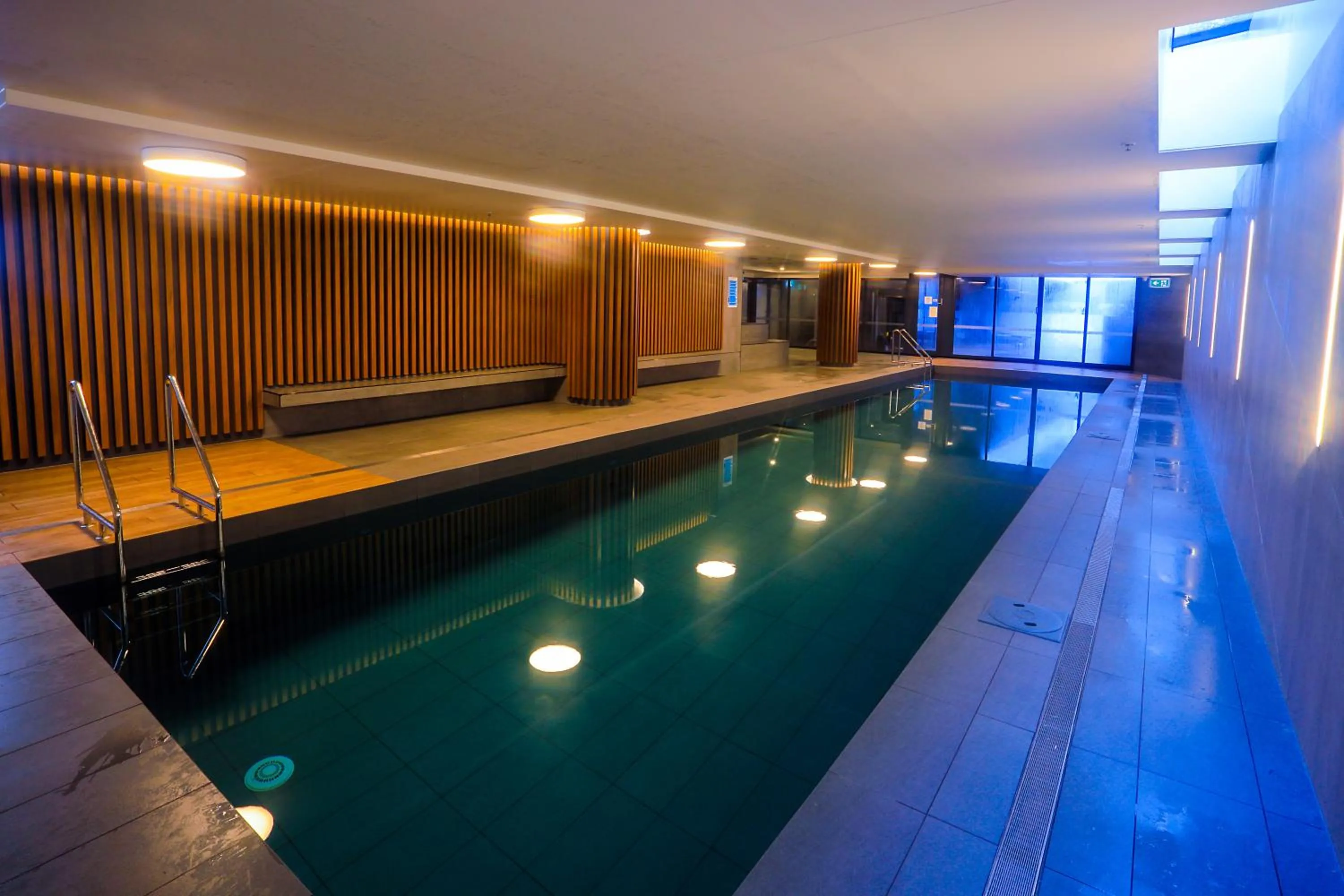 Swimming pool in Spencer Street Apartments