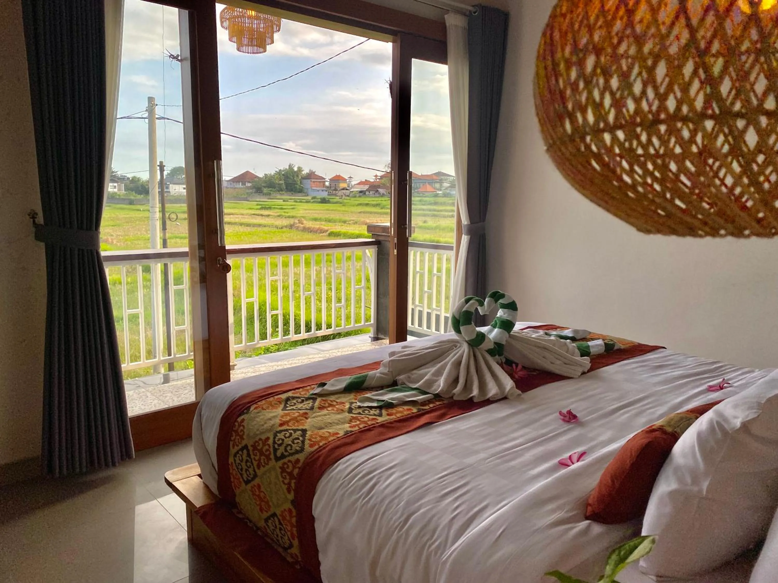 Bed in Pondok Uma Ubud