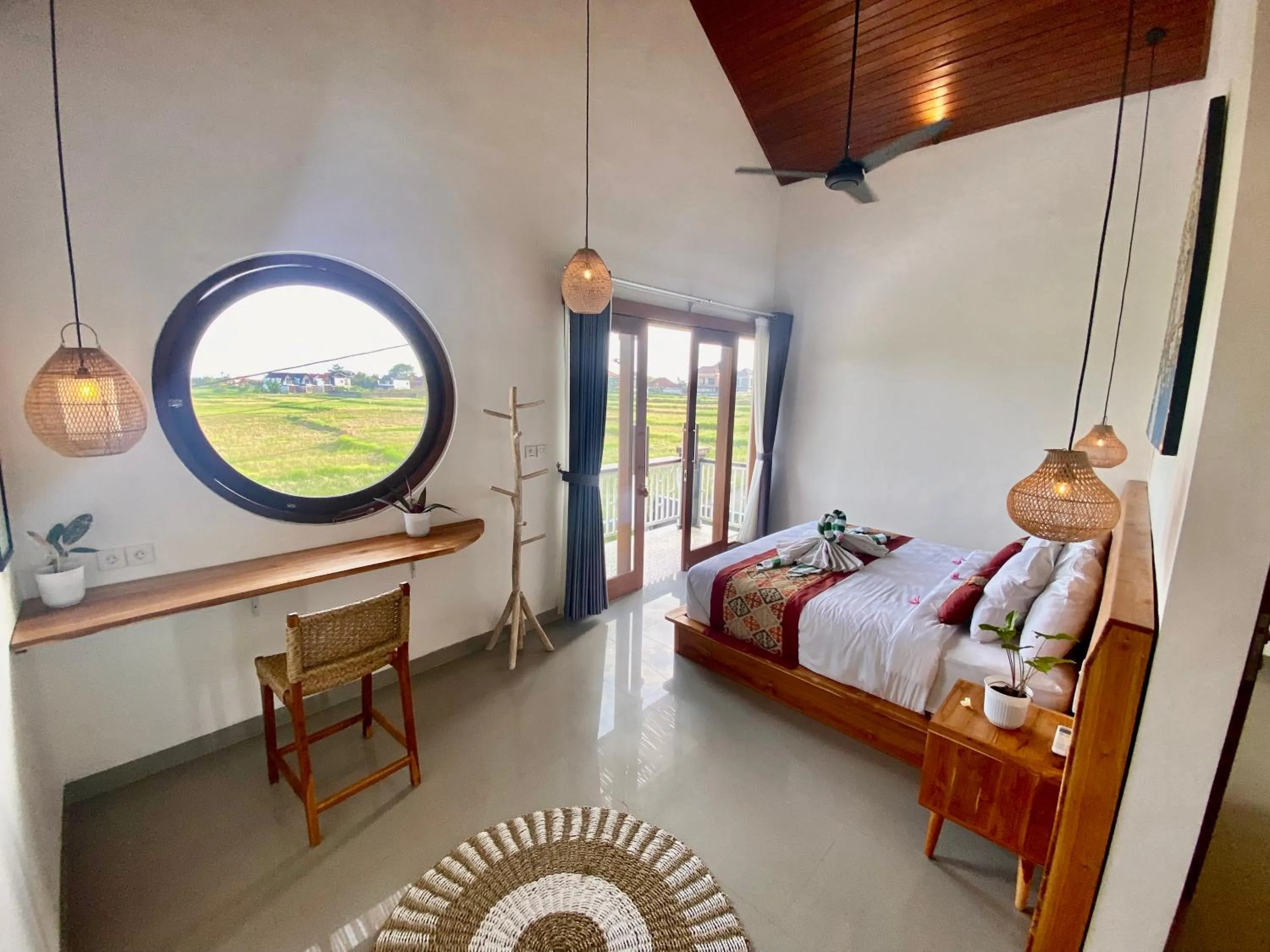 Bed in Pondok Uma Ubud