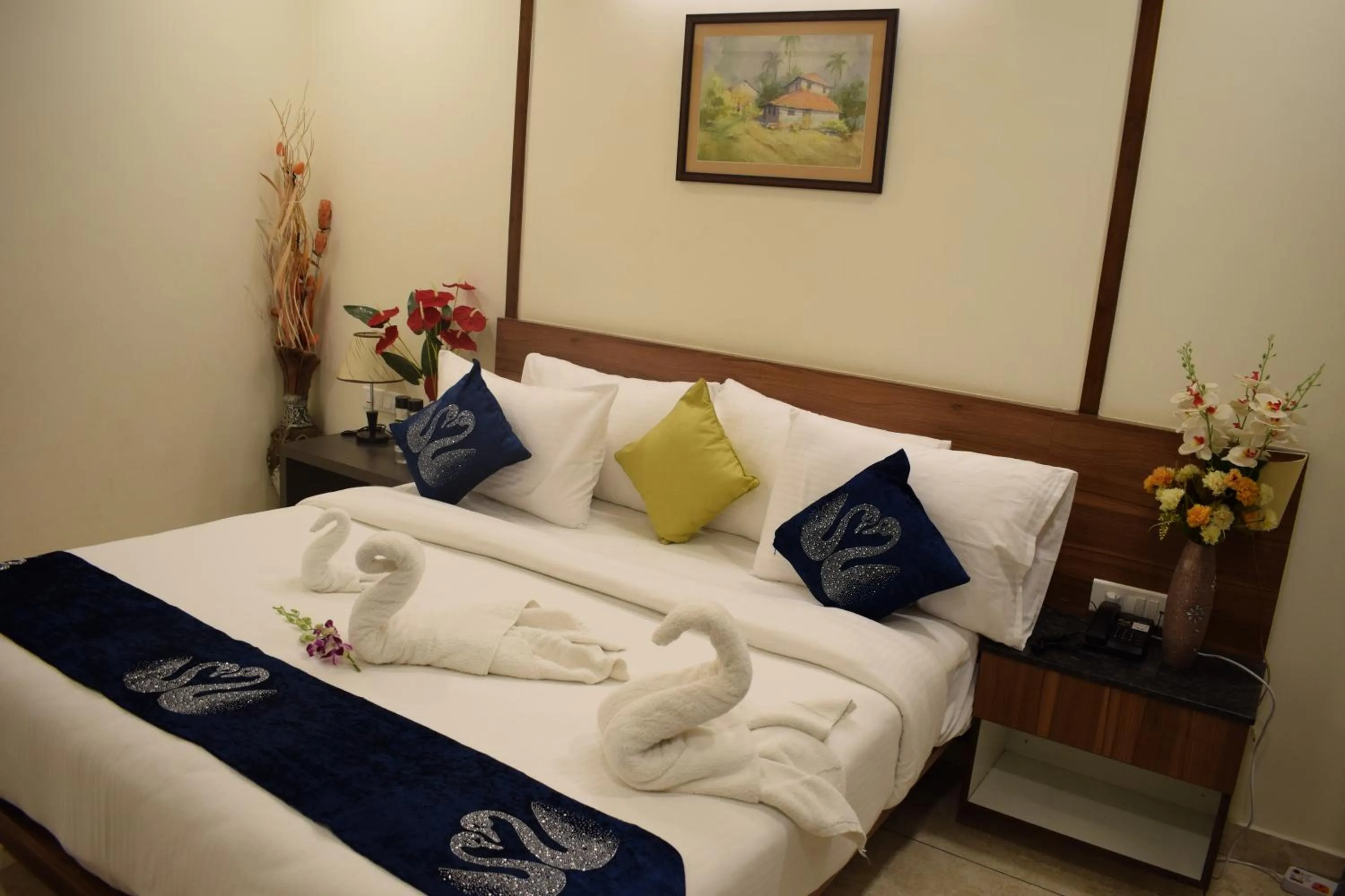 Bedroom in Silicon Inn Hotel Bangalore Airport
