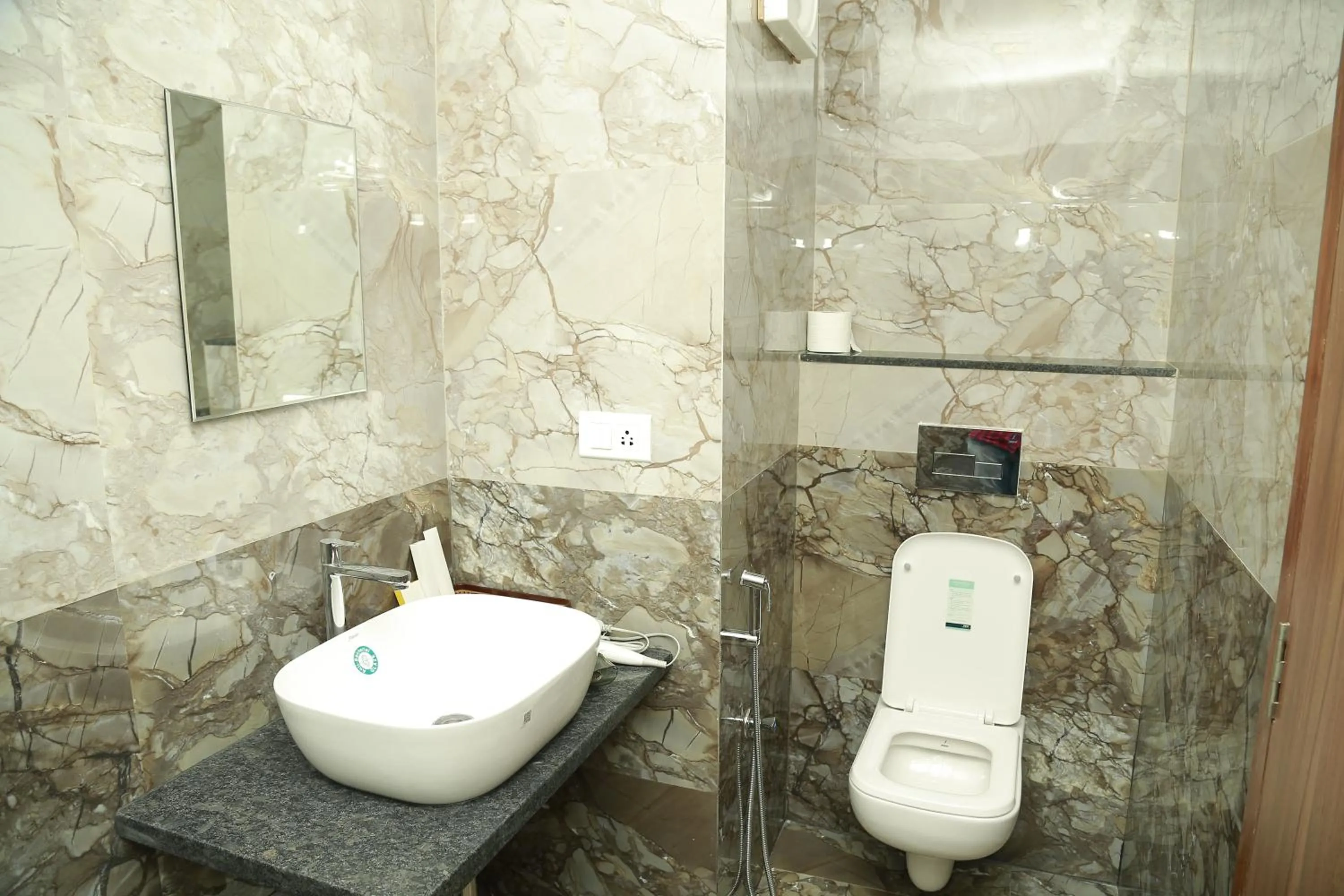 Shower in Silicon Inn Hotel Bangalore Airport