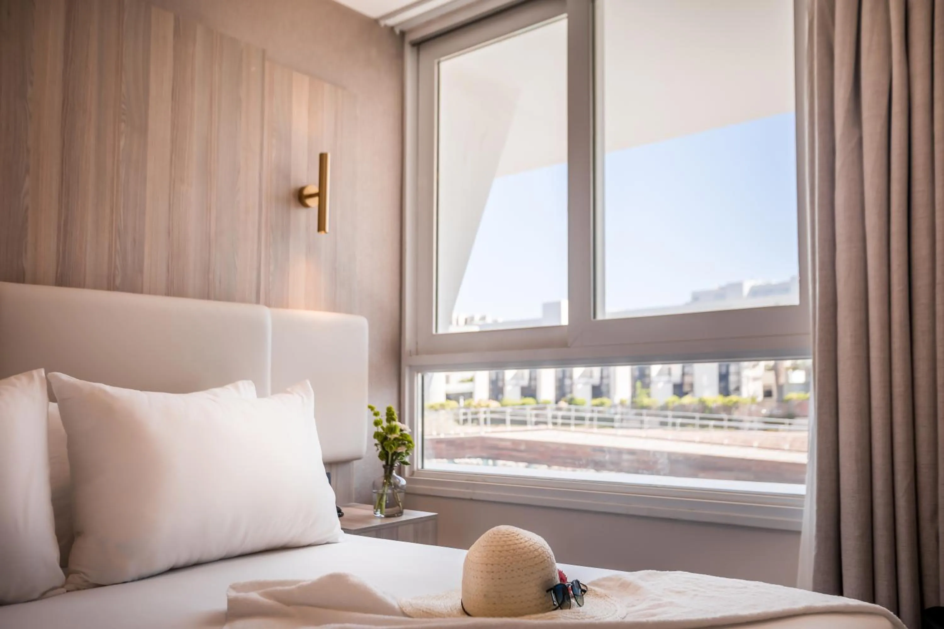 View (from property/room), Bed in Astral Palma Hotel