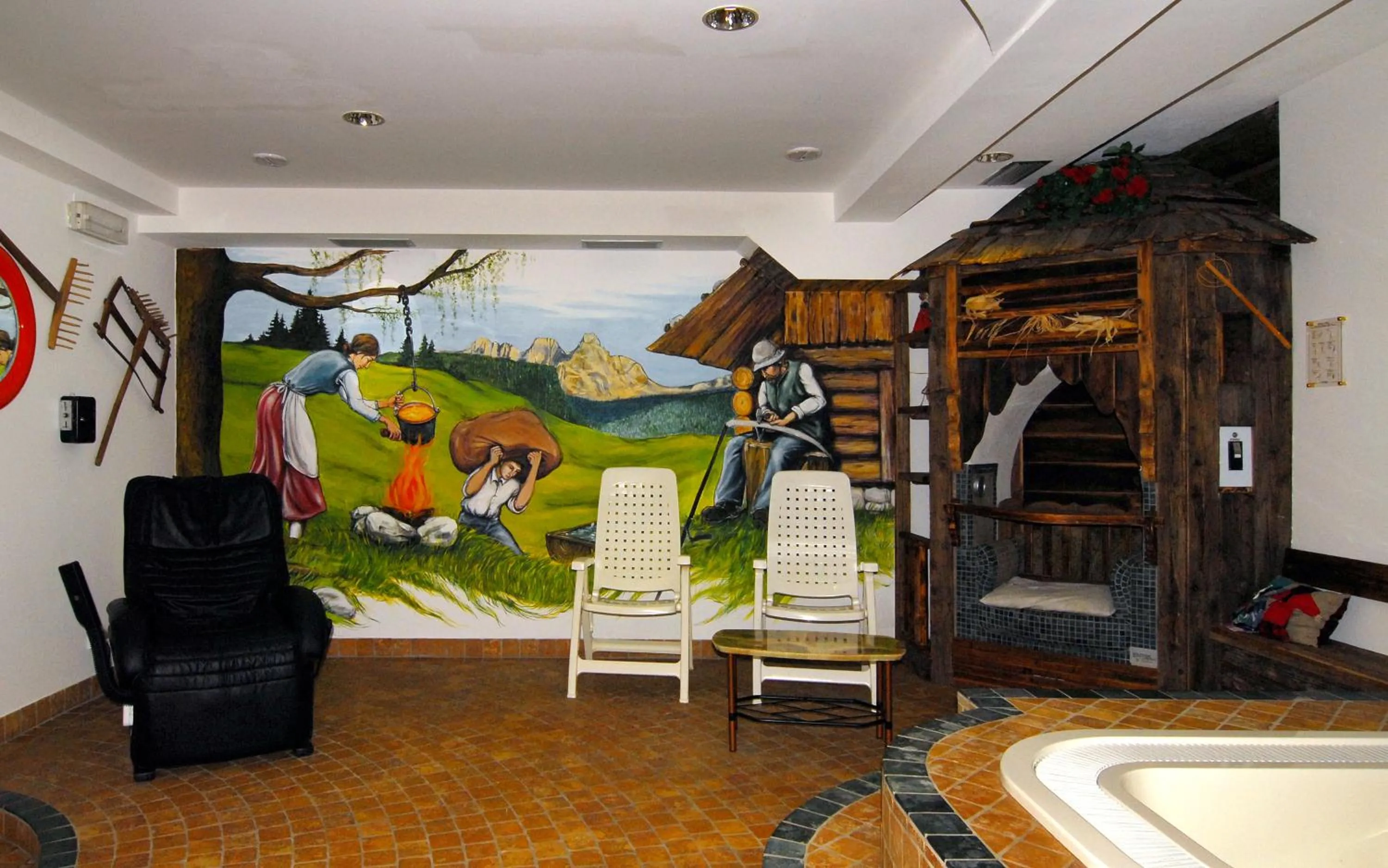 Seating area in Hotel Zanon