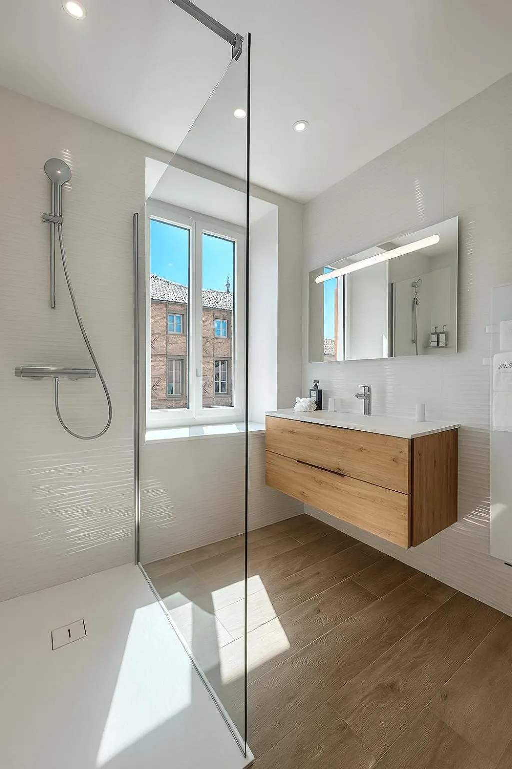 Shower in Les Saules Parc & Spa - Teritoria