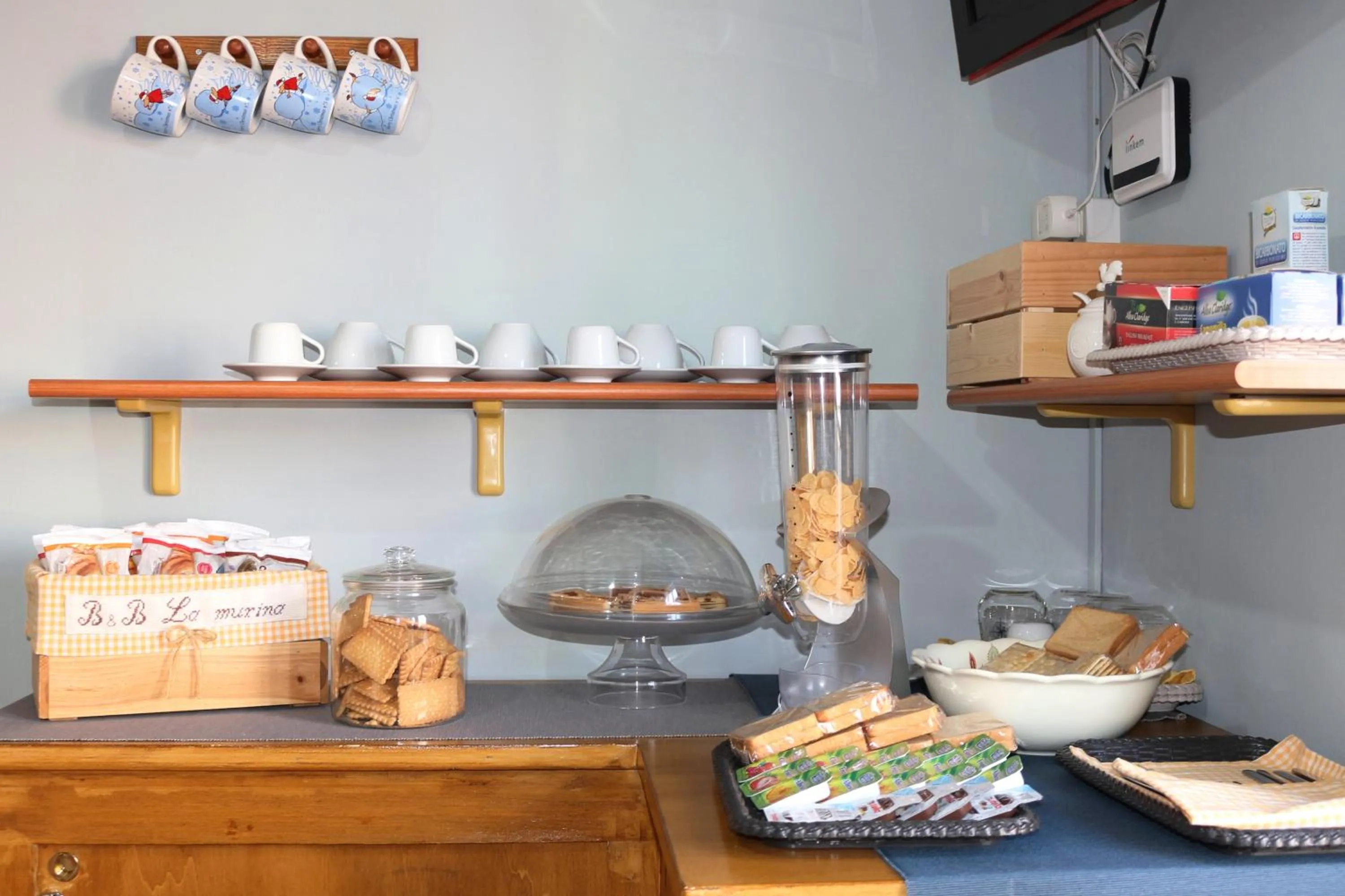 Buffet breakfast in b&b La Murina