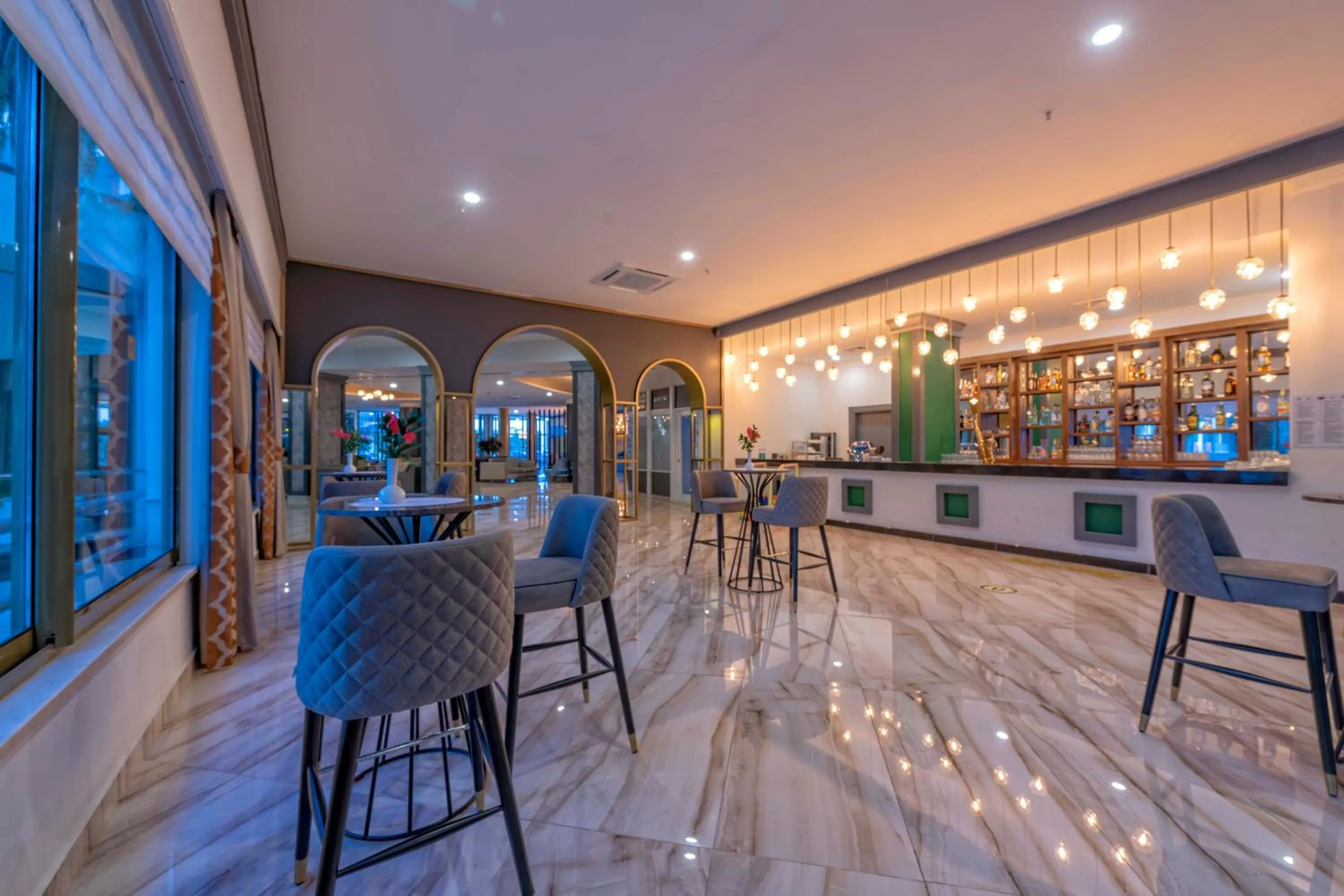 Lounge or bar, Restaurant/Places to Eat in Armas Hotel Saray Regency