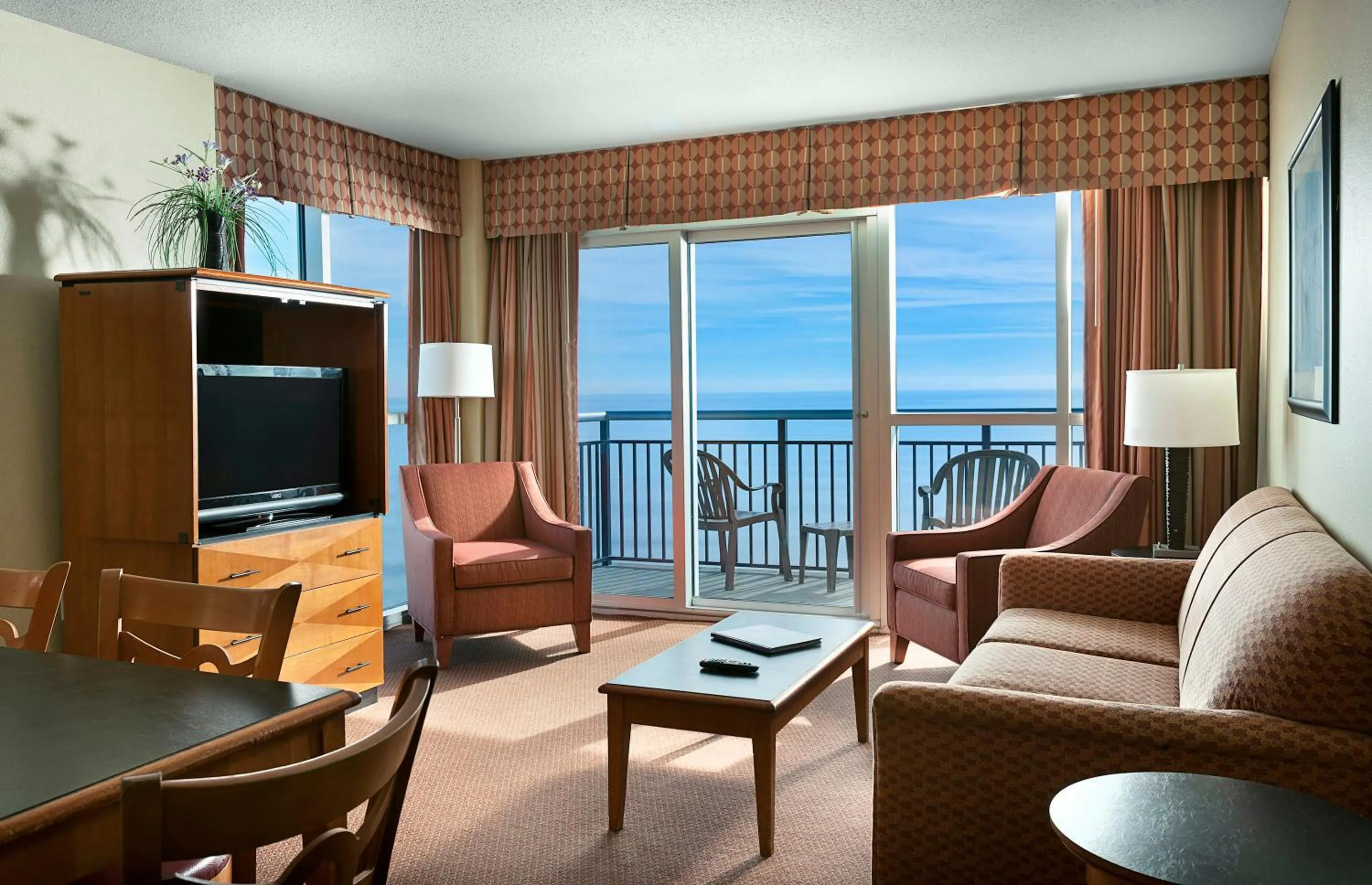 Living room in Bay View Resort Myrtle Beach