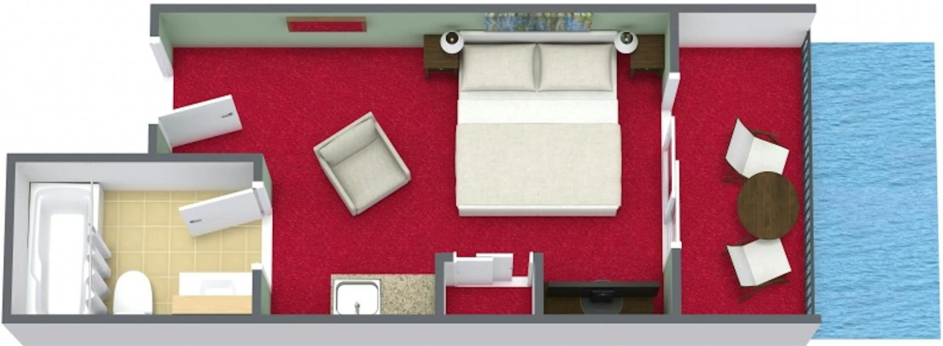 Floor plan in Bay View Resort Myrtle Beach