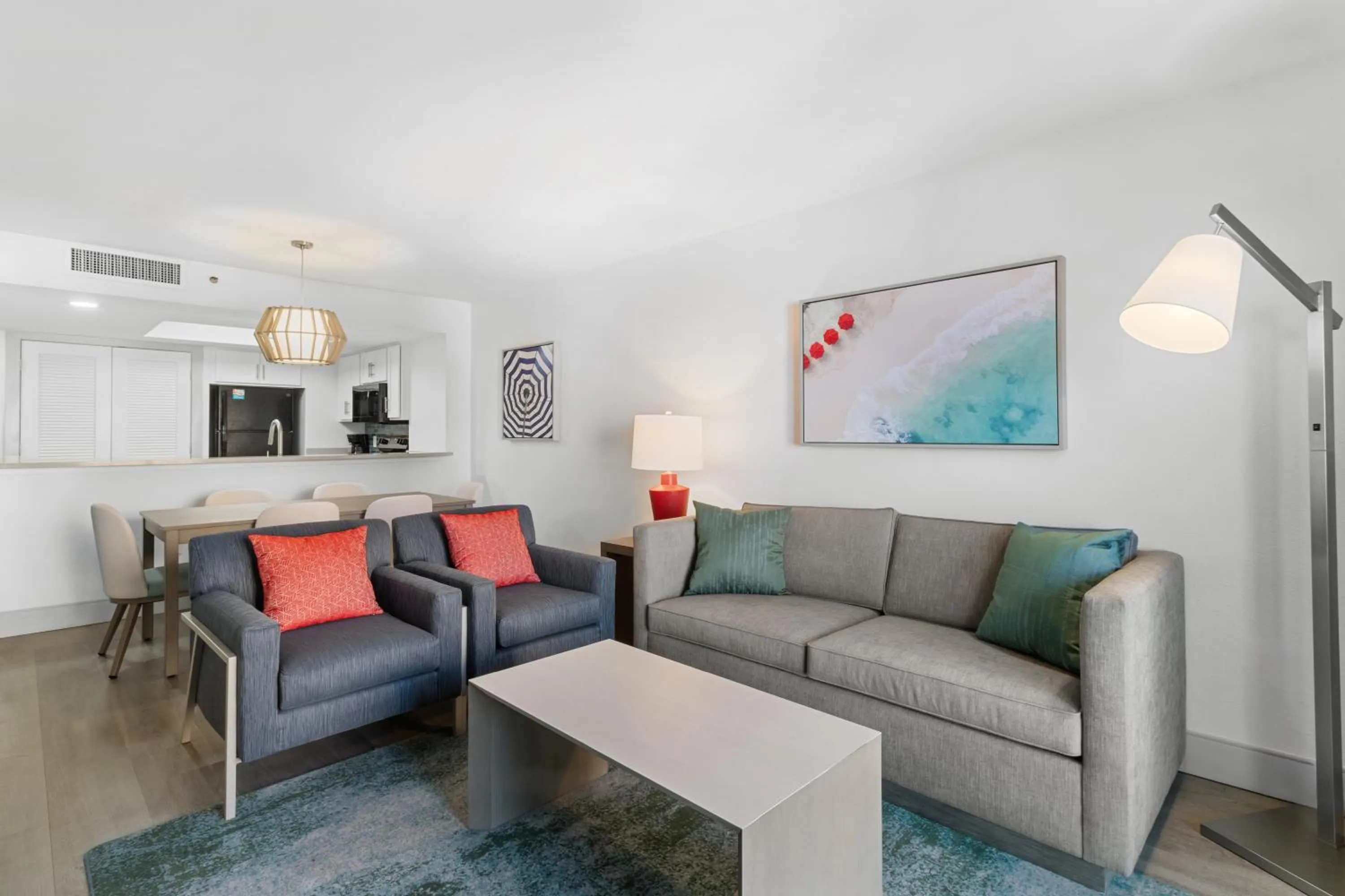 Living room in Compass Cove