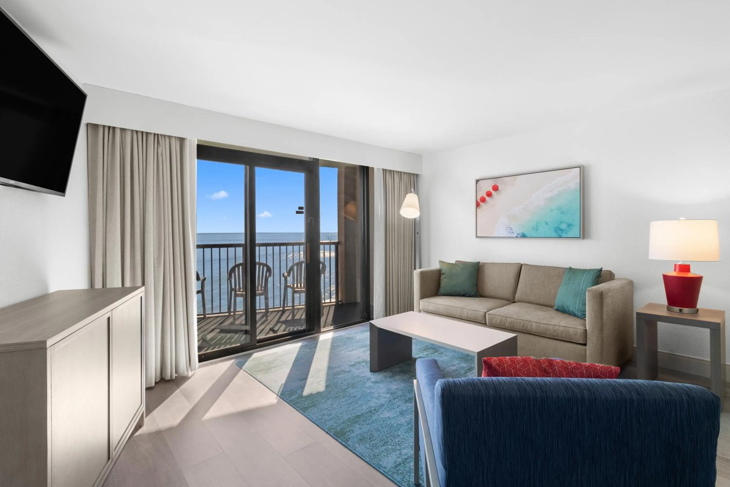 Living room in Compass Cove