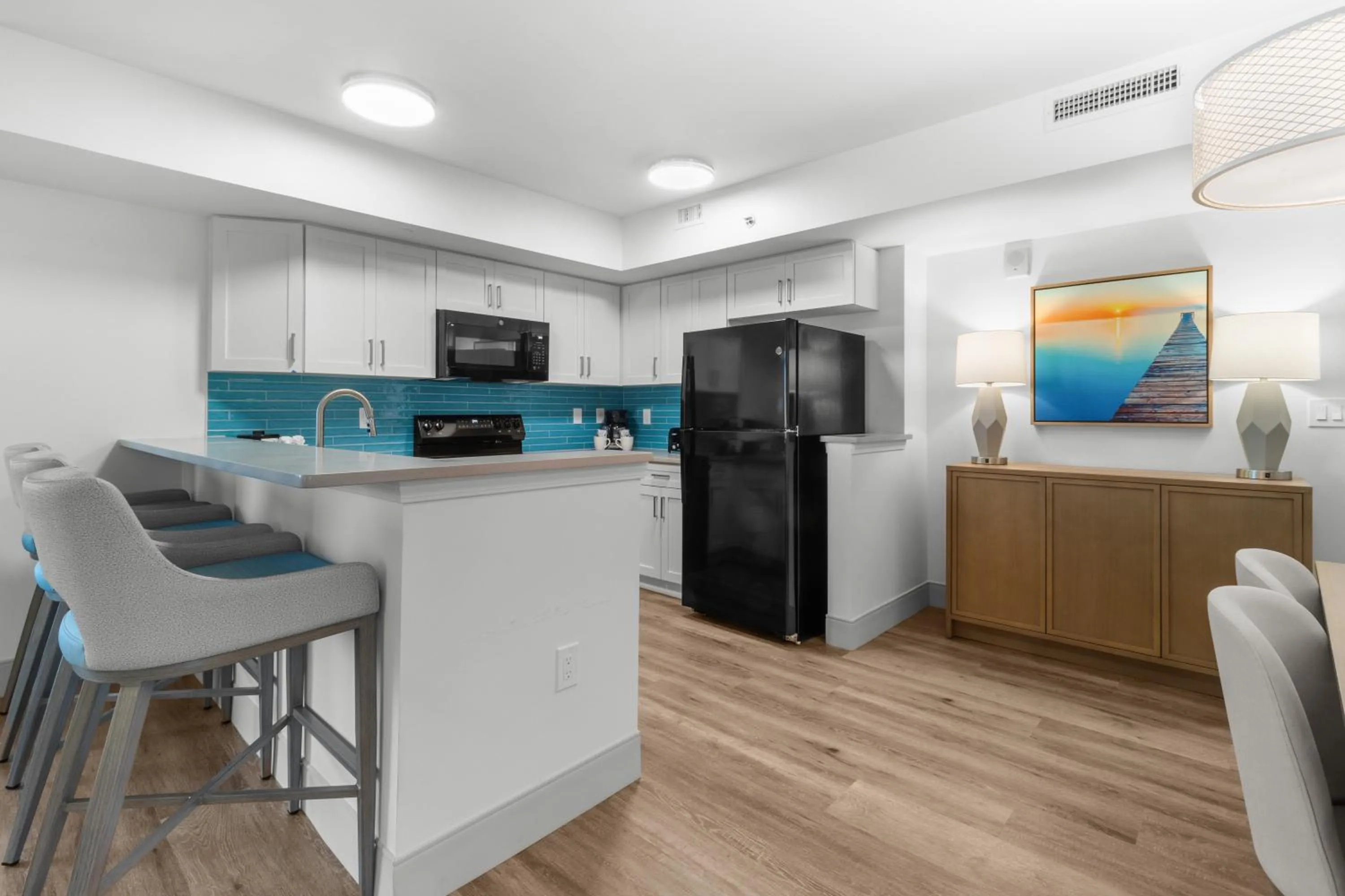 kitchen in Caribbean Resort Myrtle Beach