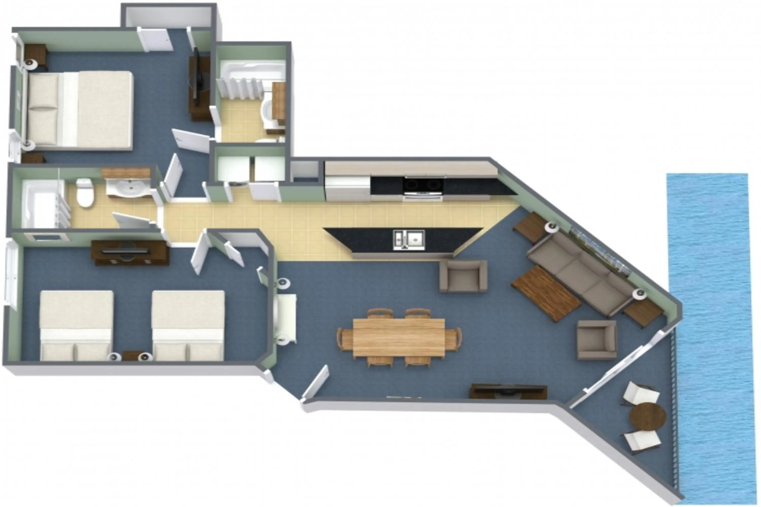 Floor plan in Caribbean Resort Myrtle Beach