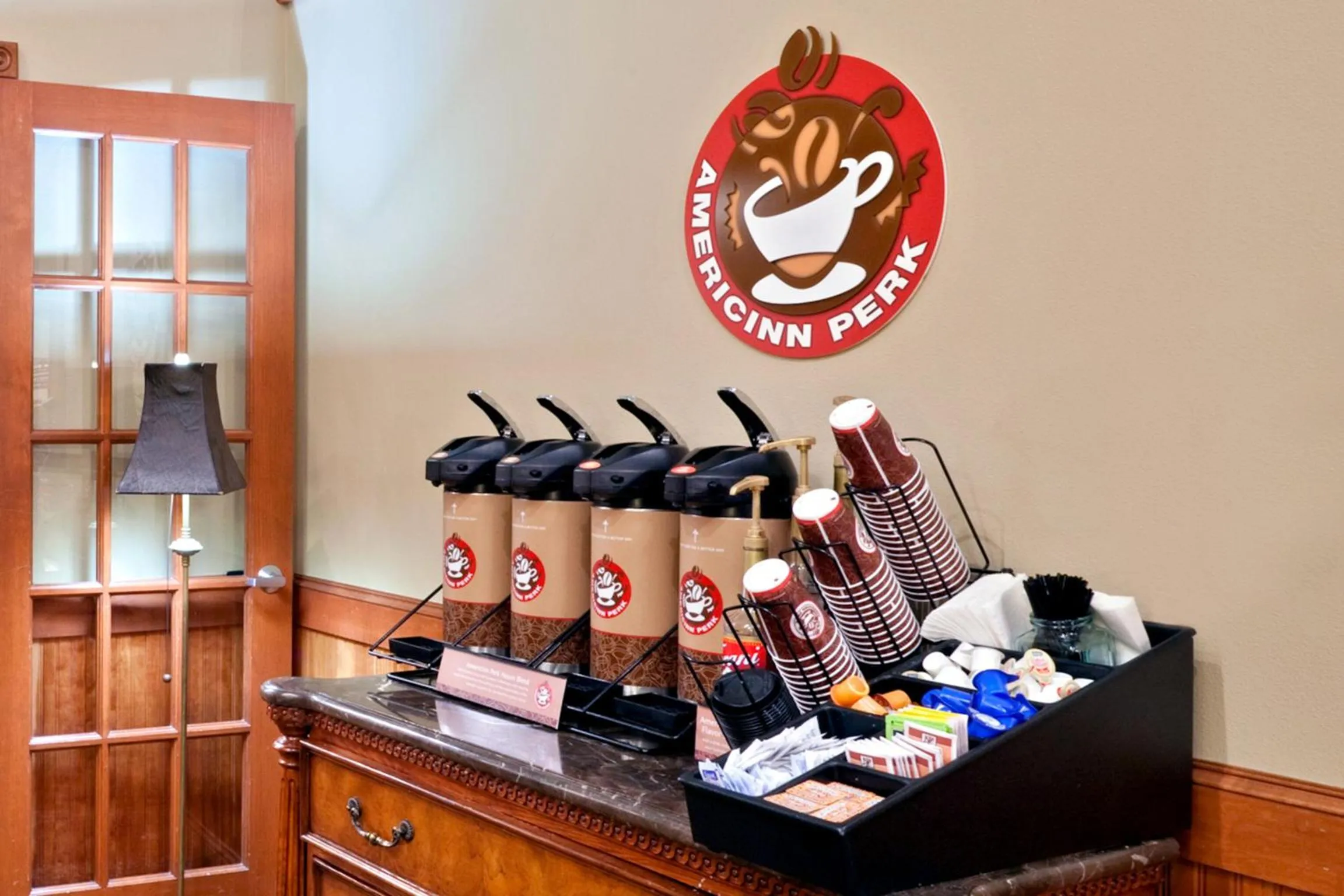 Coffee/tea facilities in AmericInn by Wyndham Grimes