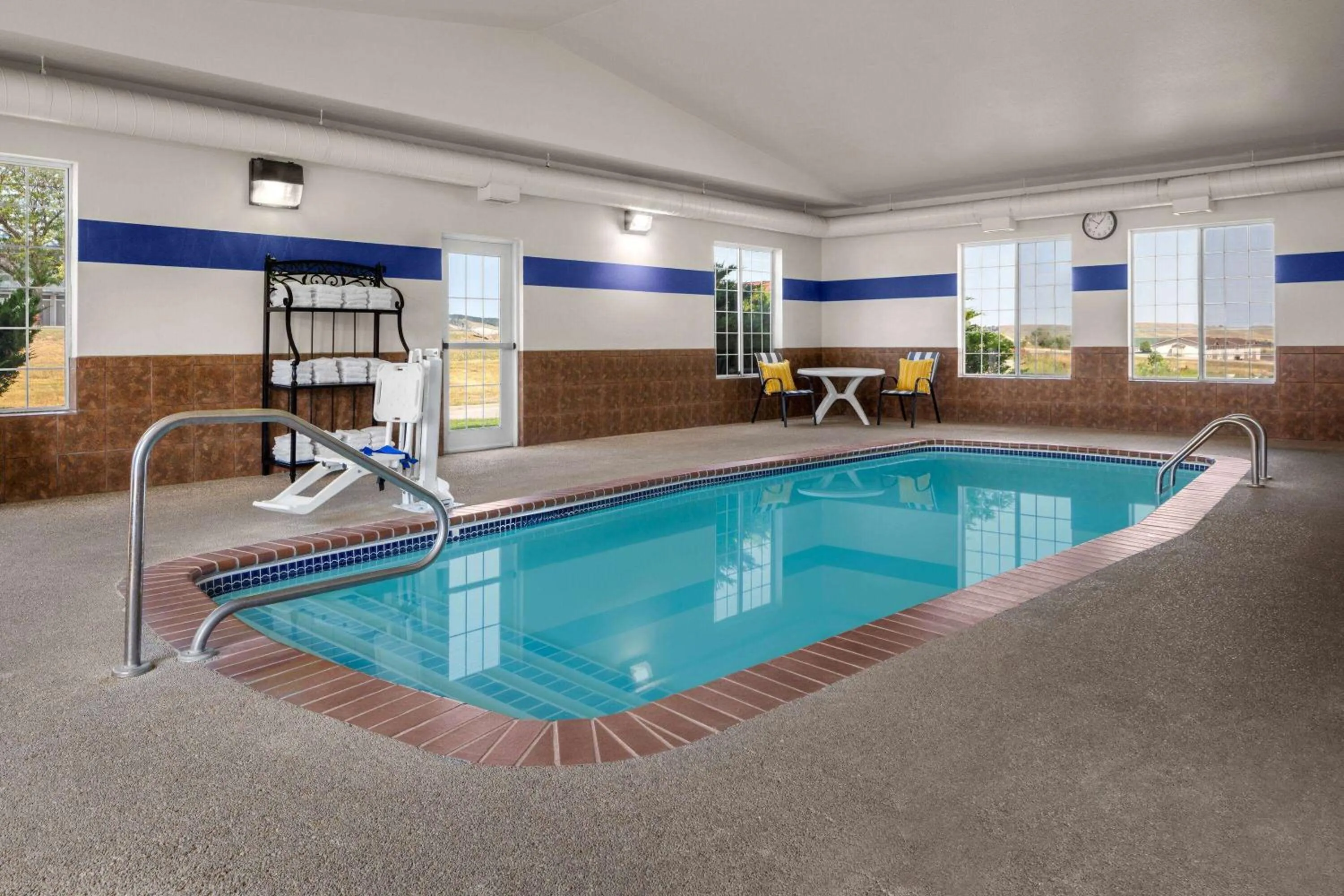 Swimming pool in Microtel Inn & Suites by Wyndham Rapid City