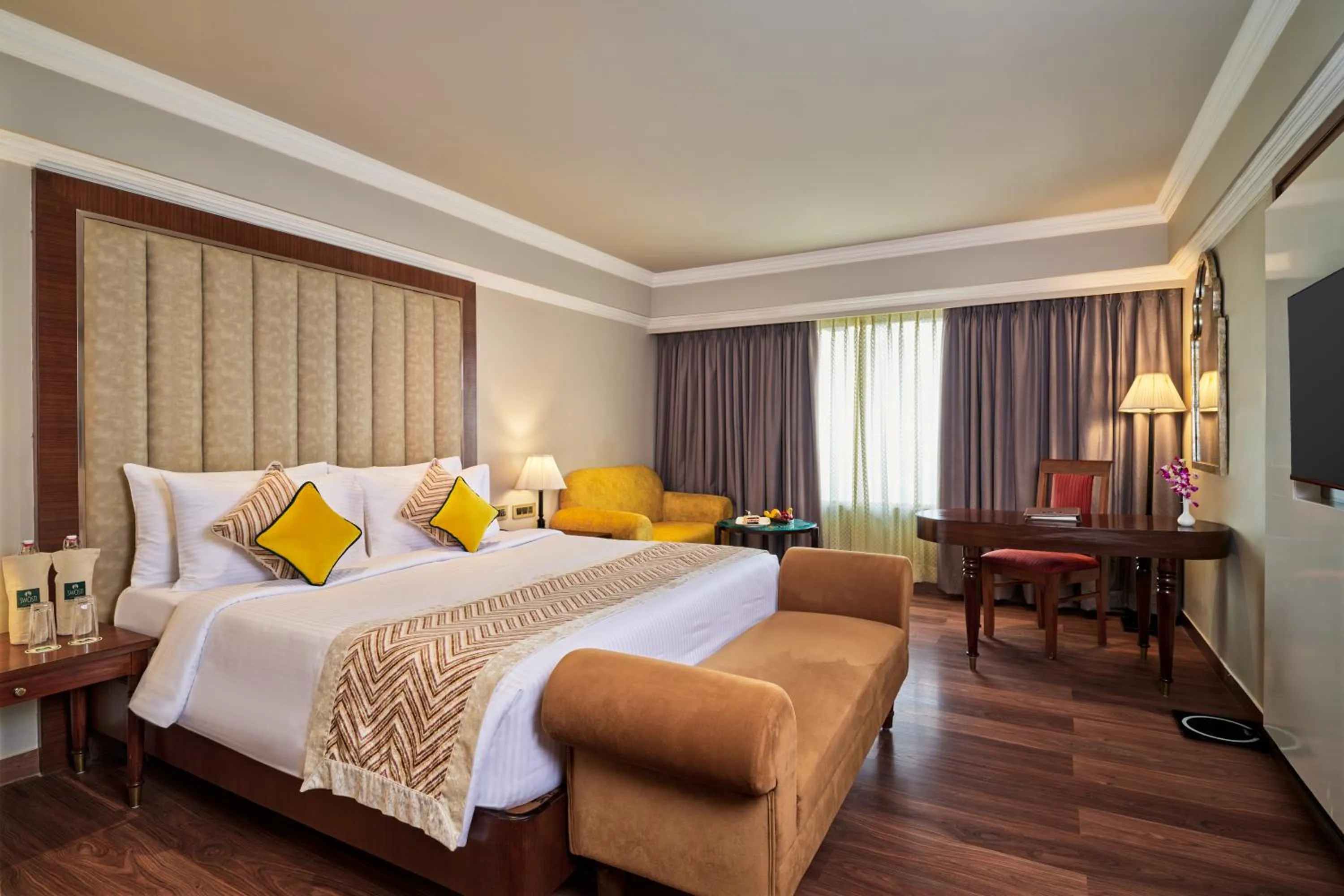 Bedroom, Bed in Hotel Swosti Premium Bhubaneswar