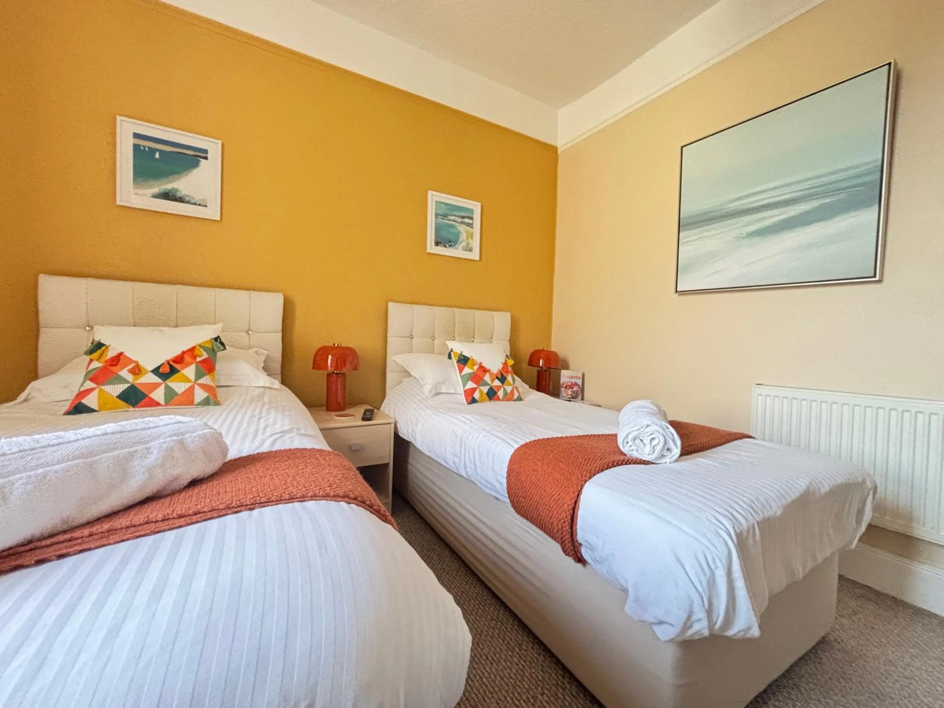 Bed in Three Palms Hotel