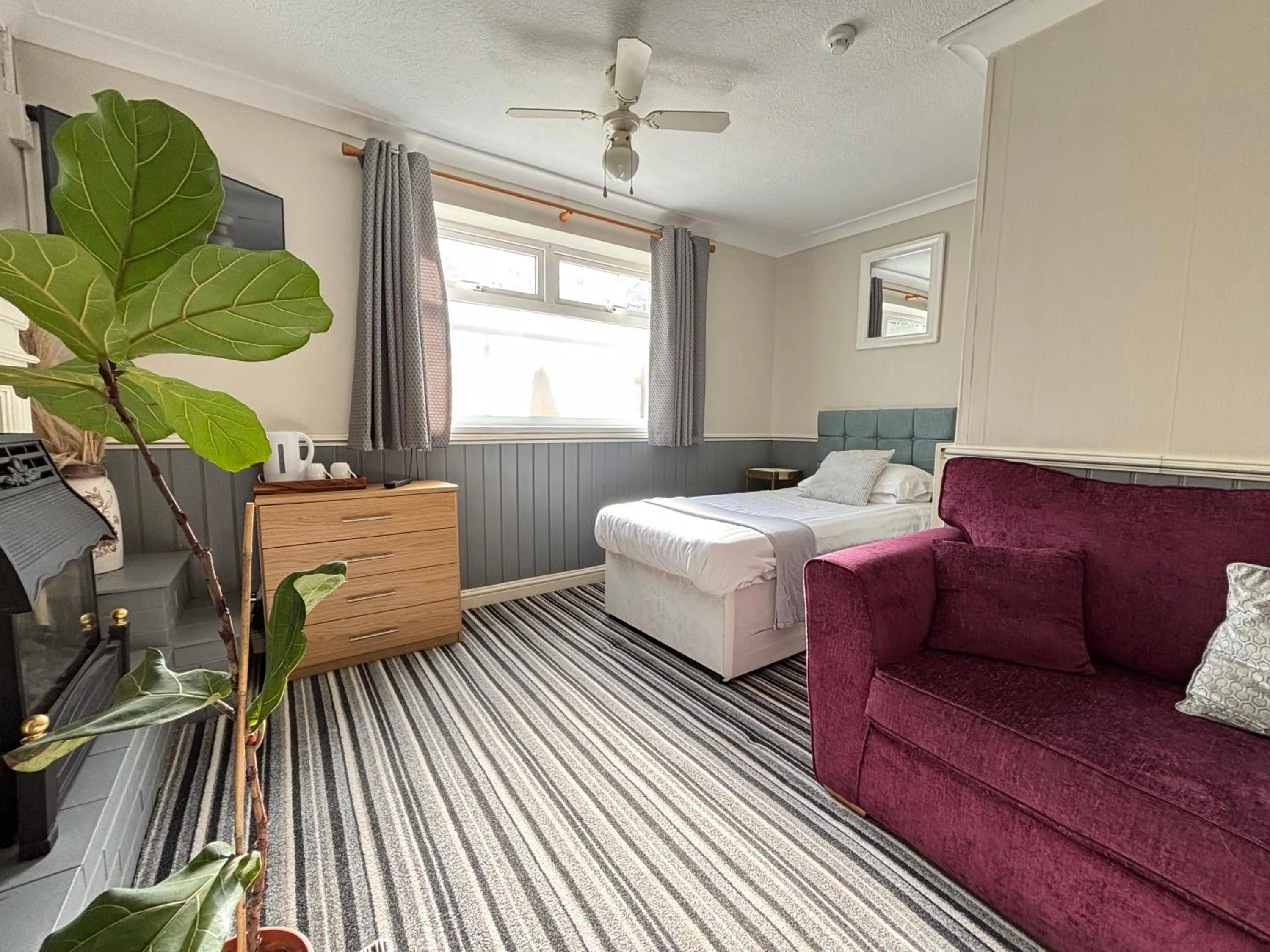 Bed in Three Palms Hotel